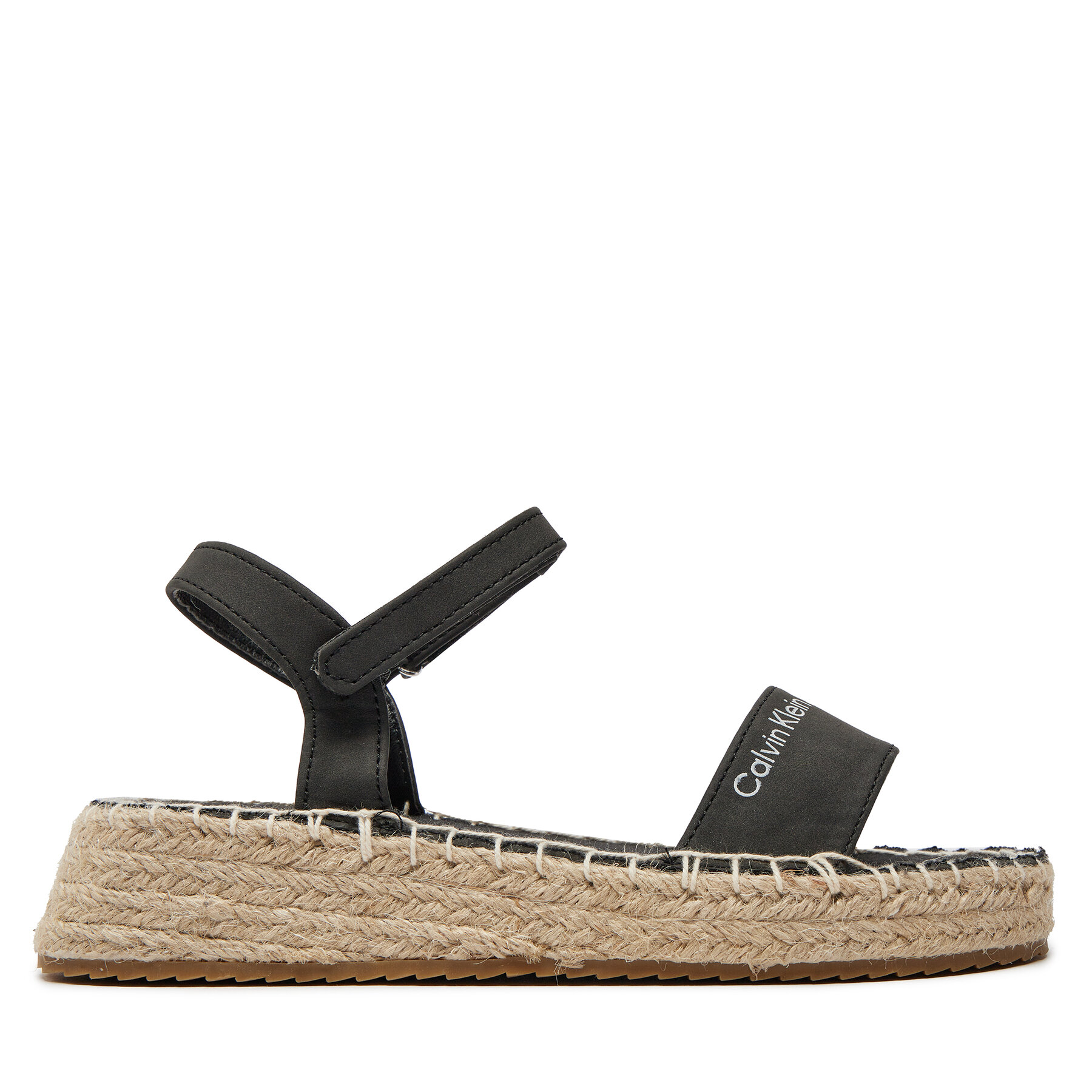 Lány Espadrilles Calvin Klein Jeans, Méret: 37, Fekete, Rope Wedge V3A7-80839-1708 S