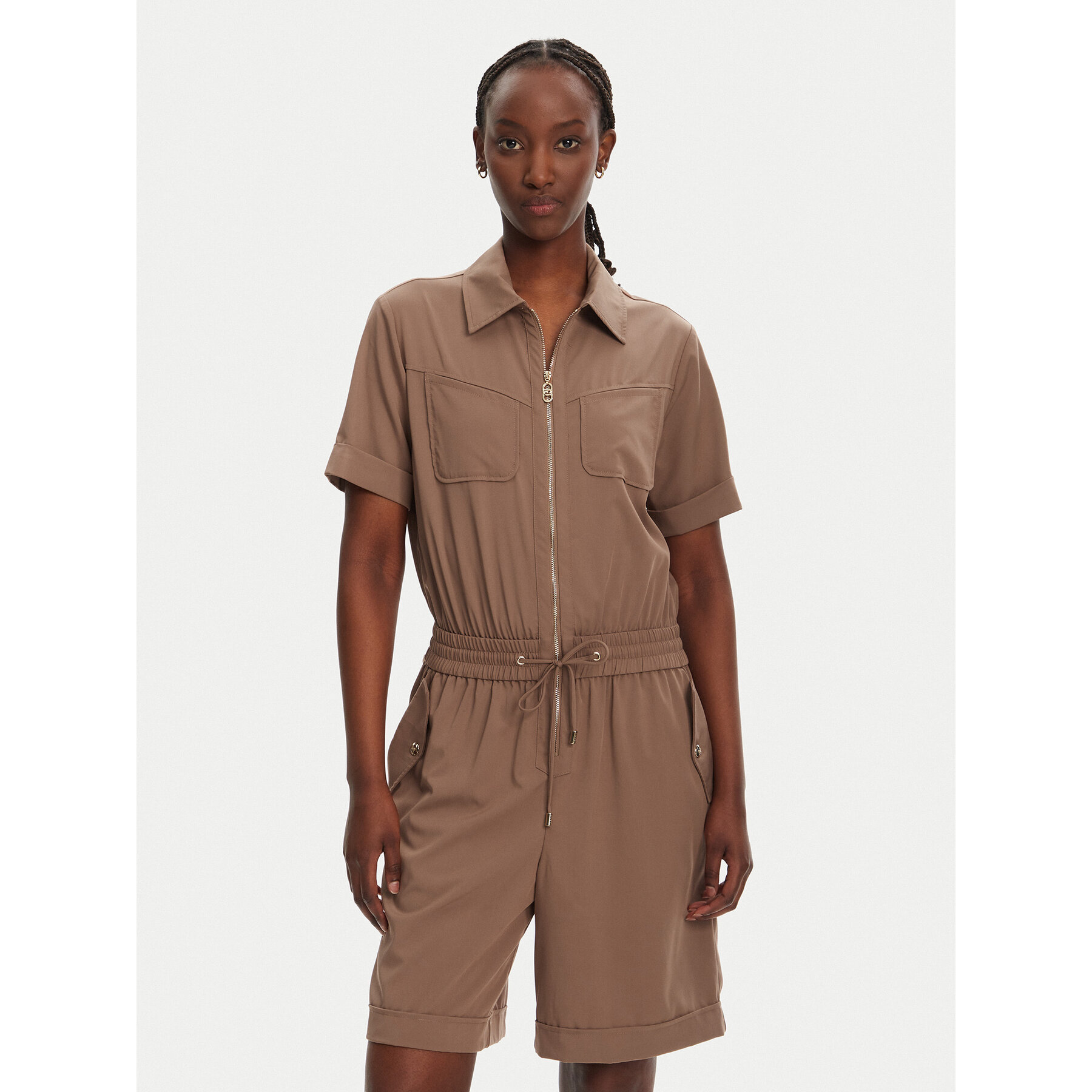 Liu Jo Sport Jumpsuit TA5145 TS922 Braun Regular Fit
