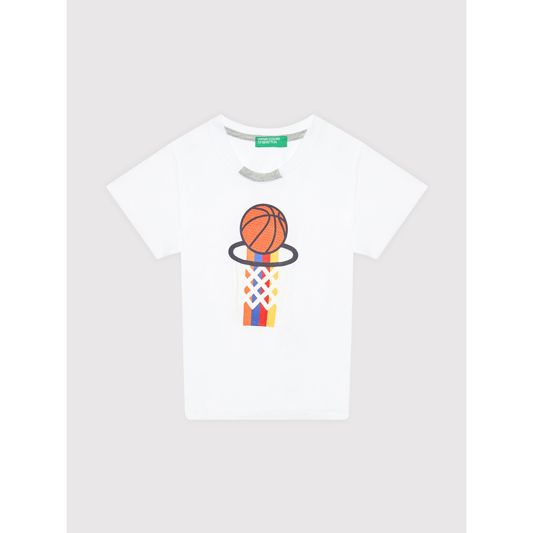 United Colors Of Benetton T-Shirt 3096C154U Λευκό Regular Fit