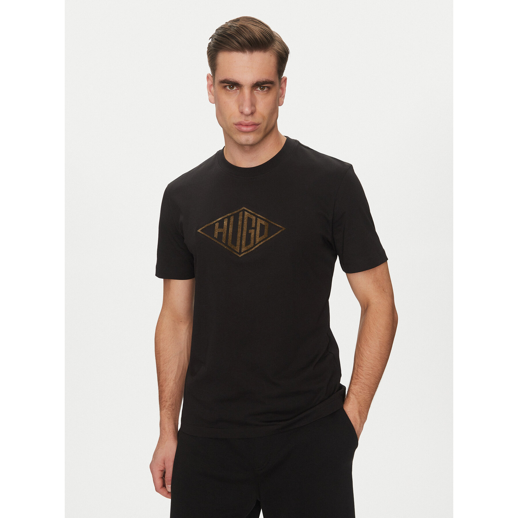 HUGO T-shirt Dalendi 50534934 Nero Regular Fit