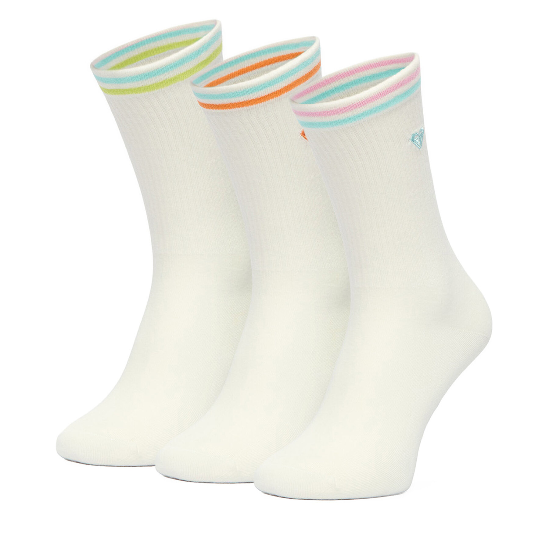 Dlhé ponožky Roxy CEO_BR_ROXY_2032_W_AW25 (3 PACK) Biela