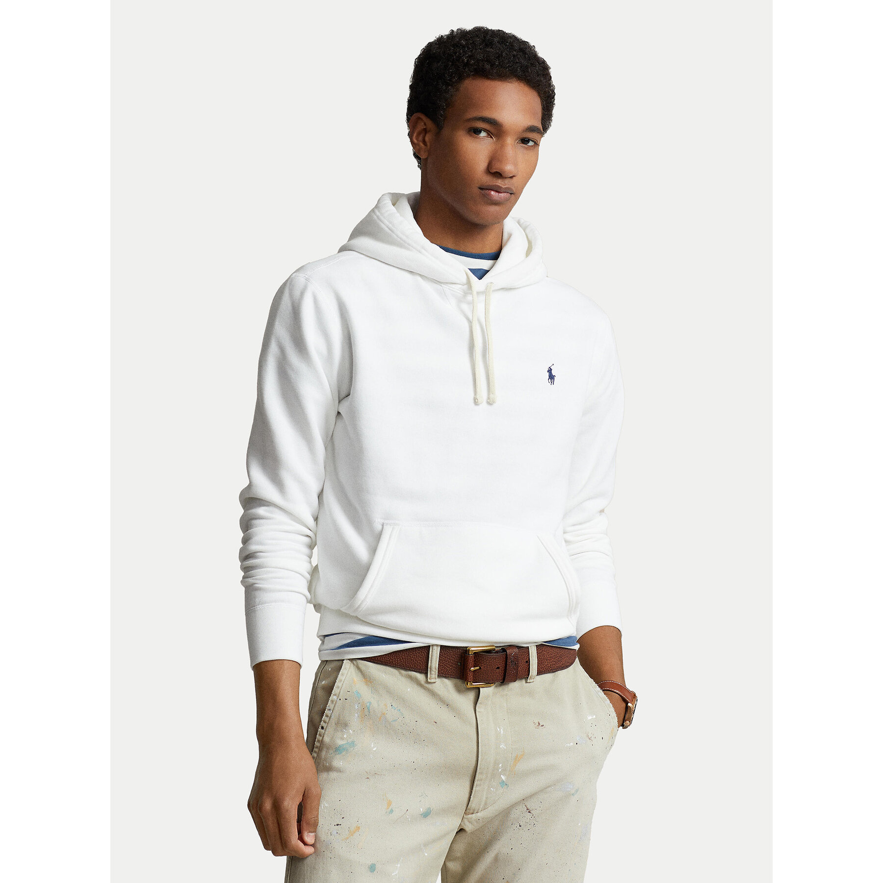 Polo Ralph Lauren Sweatshirt Fleece 710766778009 Weiß Regular Fit