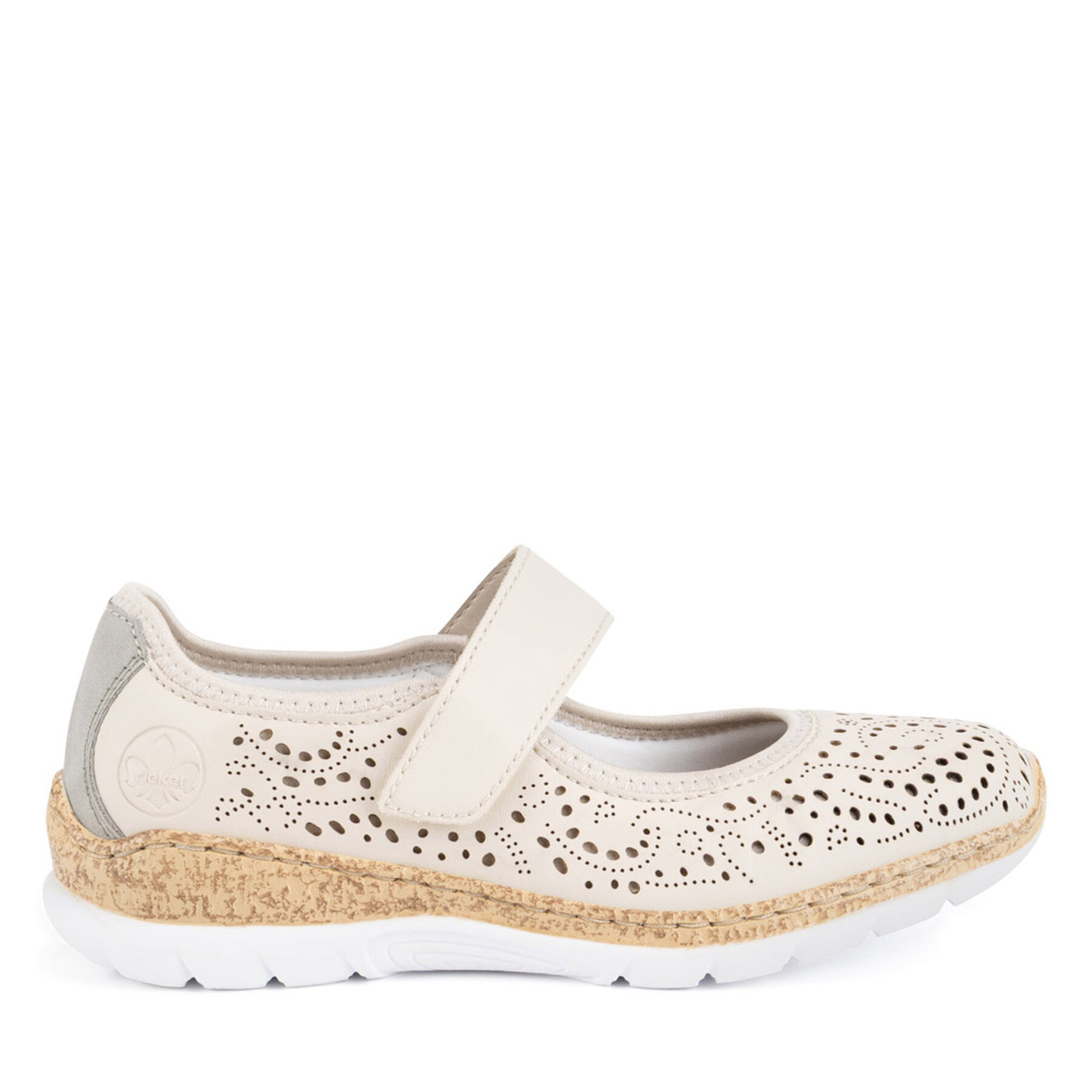 Donna Ballerine Rieker, Taglia 39, Beige, N4299-60, taglia : 39