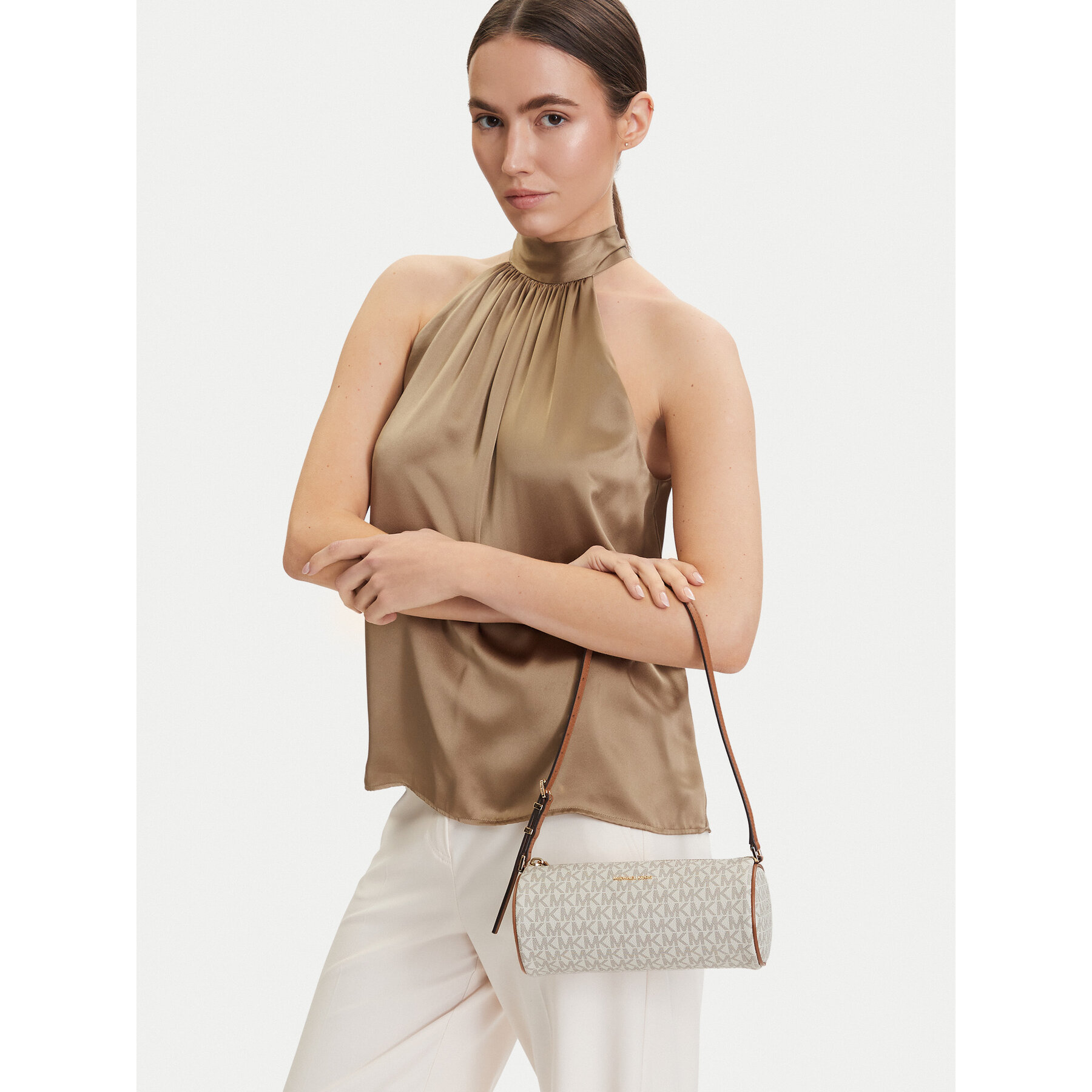 Táska MICHAEL Michael Kors 32S6GZYC1B Krém