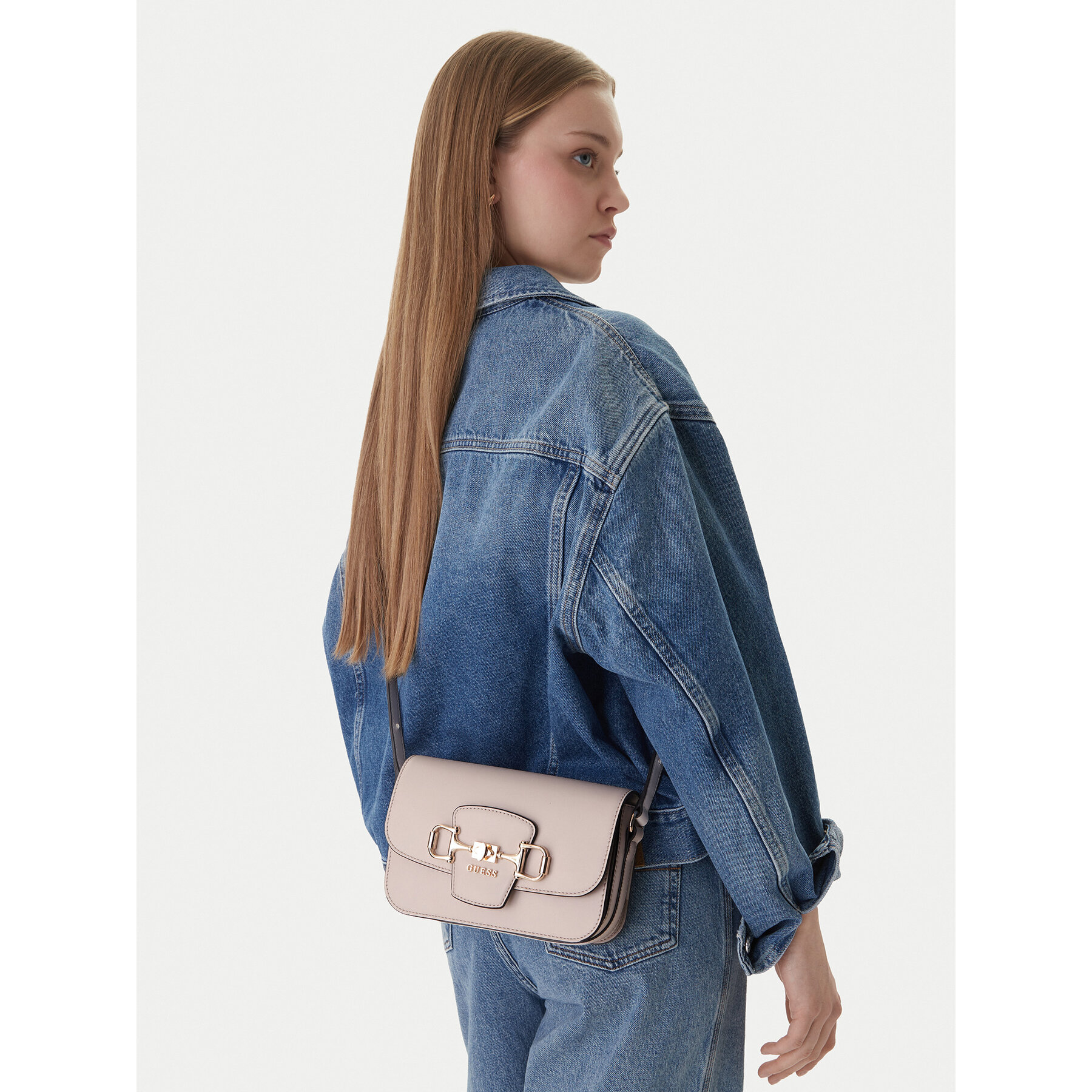 Kabelka Guess Janie HWVG99 10210 Écru