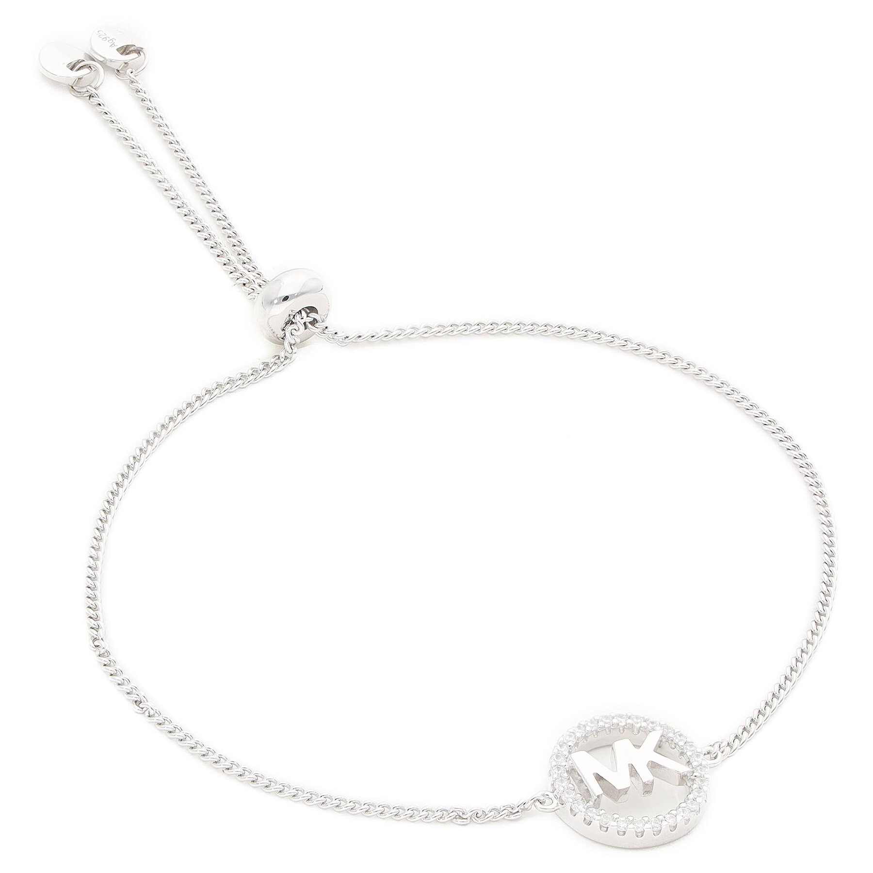 Karkötő Michael Kors Logo Circle Slider MKC1246AN040 Ezüst