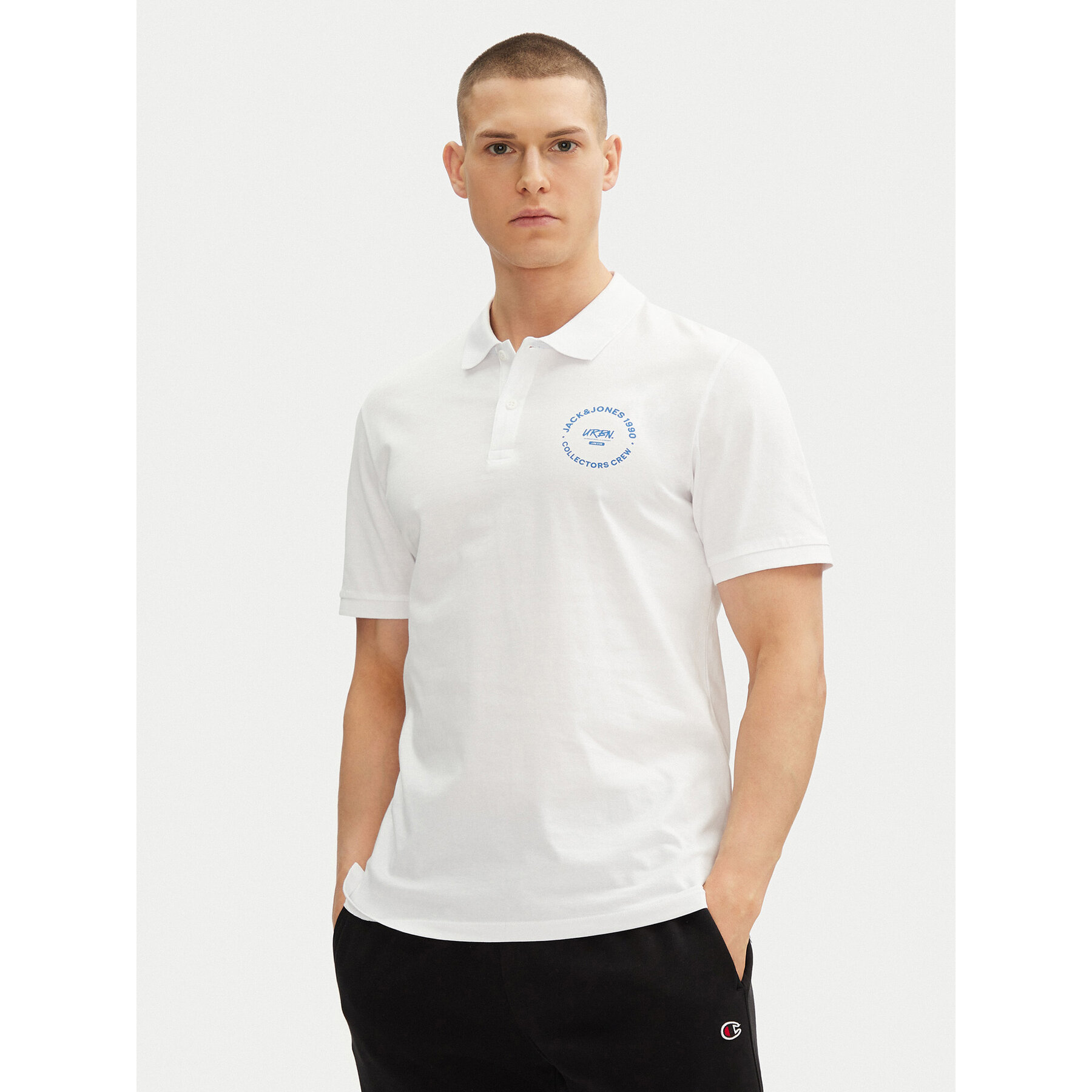 Jack & Jones Polo Simon 12269299 Bianco Regular Fit