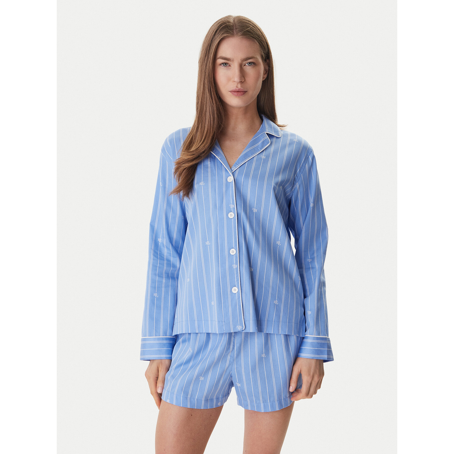 LAUREN RALPH LAUREN Pizsama ILN12490 Kék Regular Fit