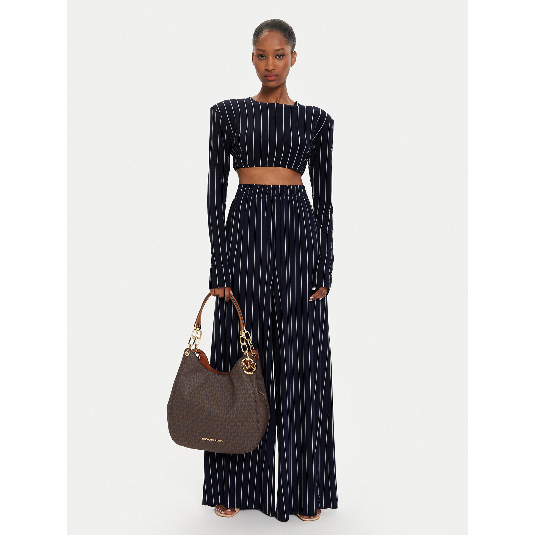 Ročna torba MICHAEL Michael Kors Lillie 30T9G0LE3B Rjava
