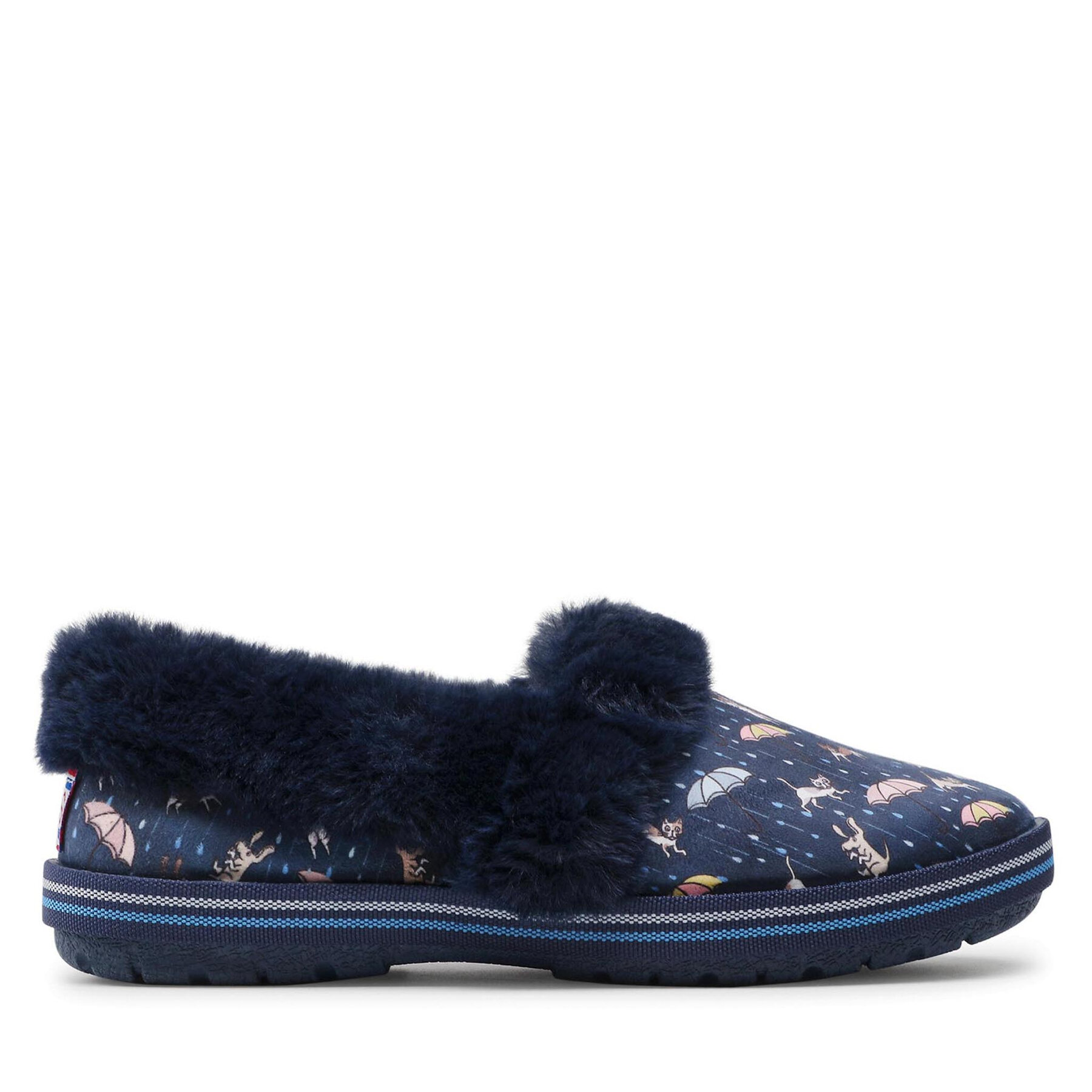 Pantuflas Skechers BOBS Movie Night 113486/NVMT Azul marino
