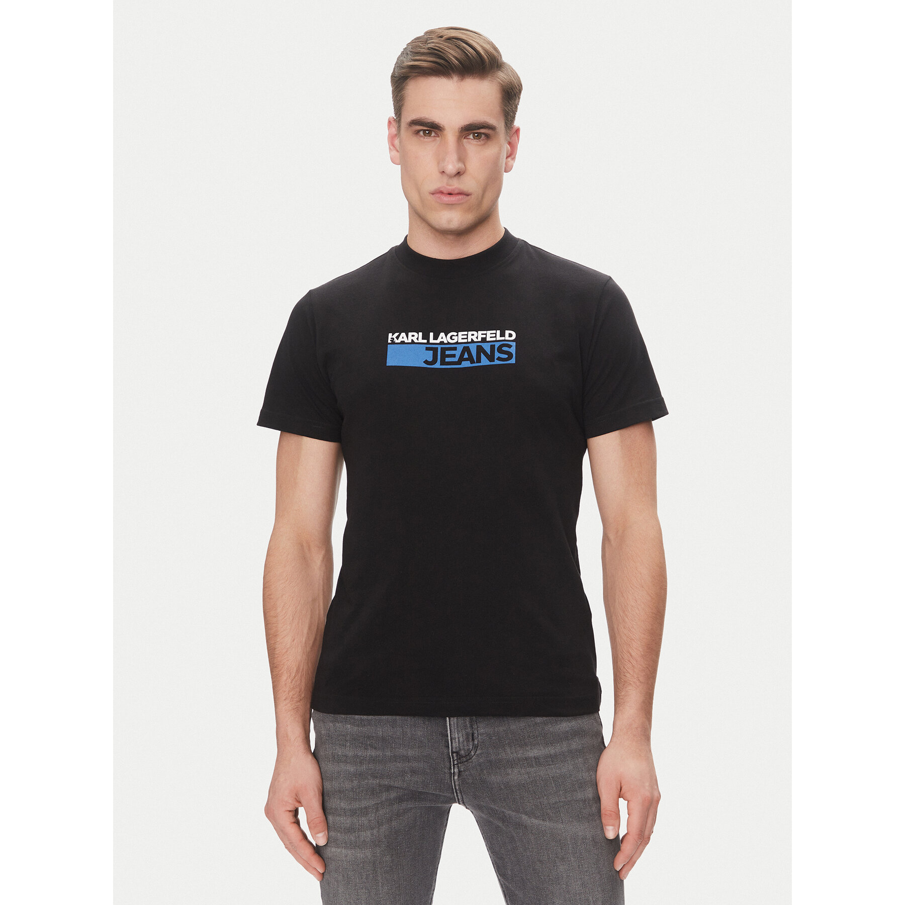 Karl Lagerfeld Jeans T-Shirt A2M17074 Μαύρο Regular Fit