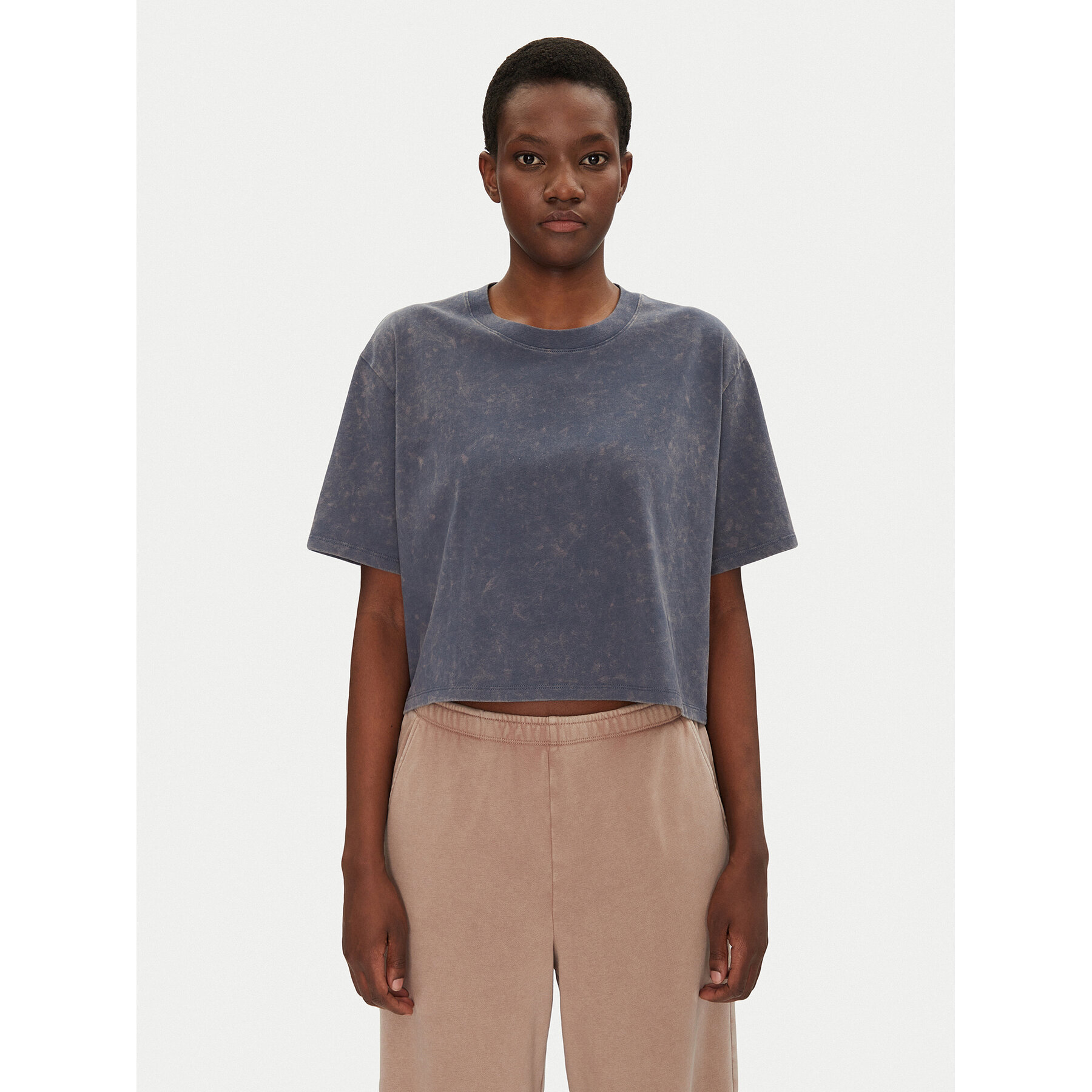 Under Armour T-Shirt Rival Wash 1389724 Σκούρο μπλε Loose Fit