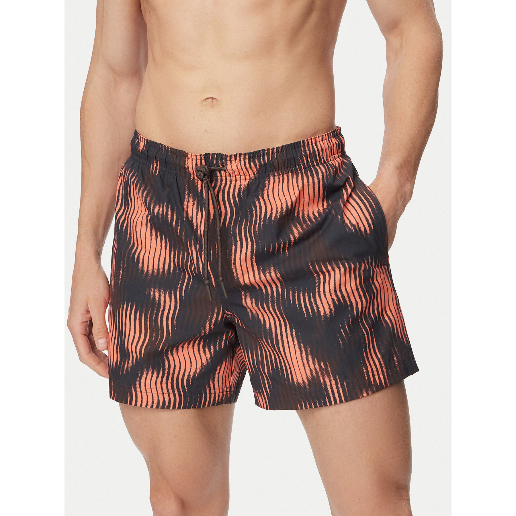 Jack & Jones Badeshorts Maui Shell 12291808 Dunkelrot Regular Fit