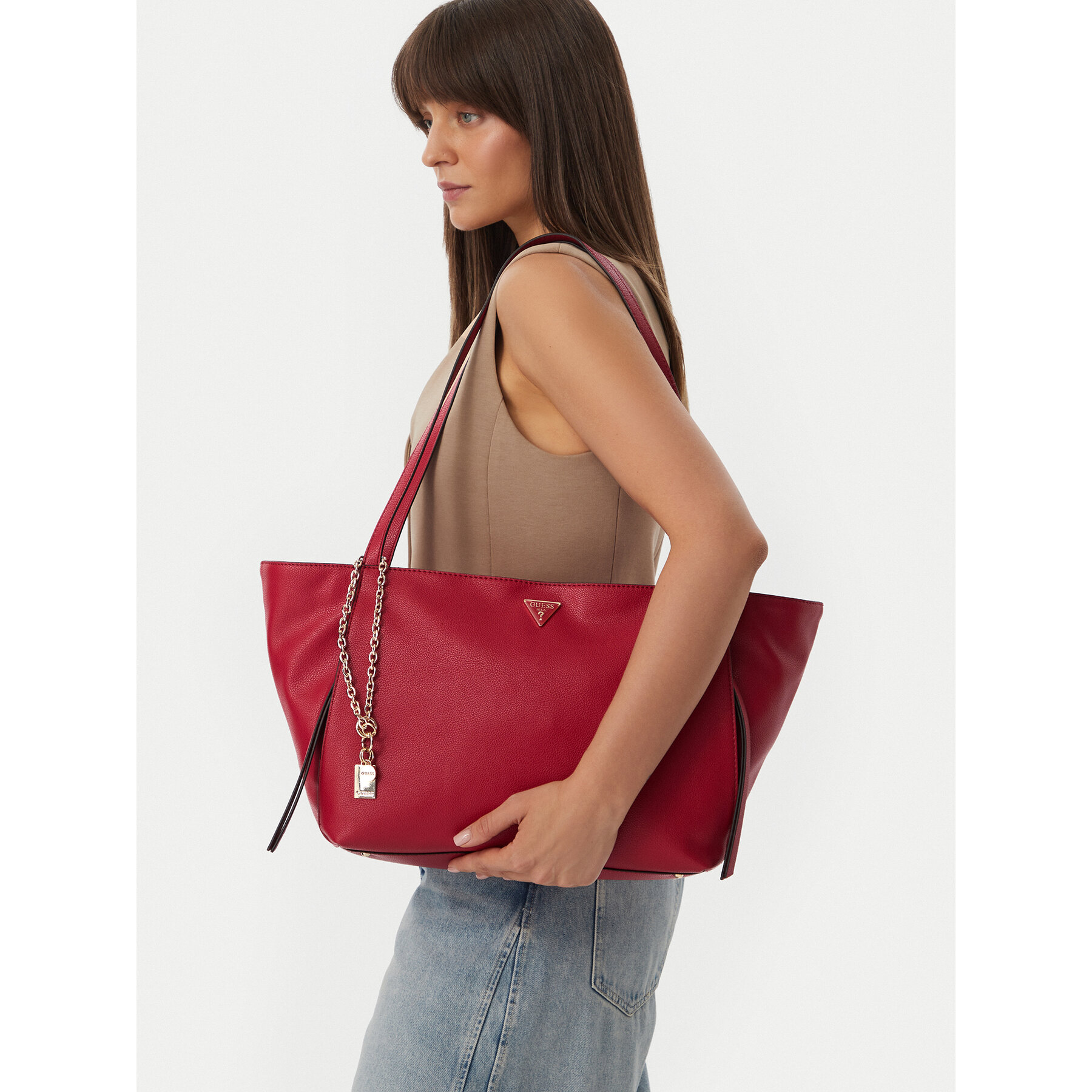 Дамска чанта Guess Devon HWBG97 45230 Червен