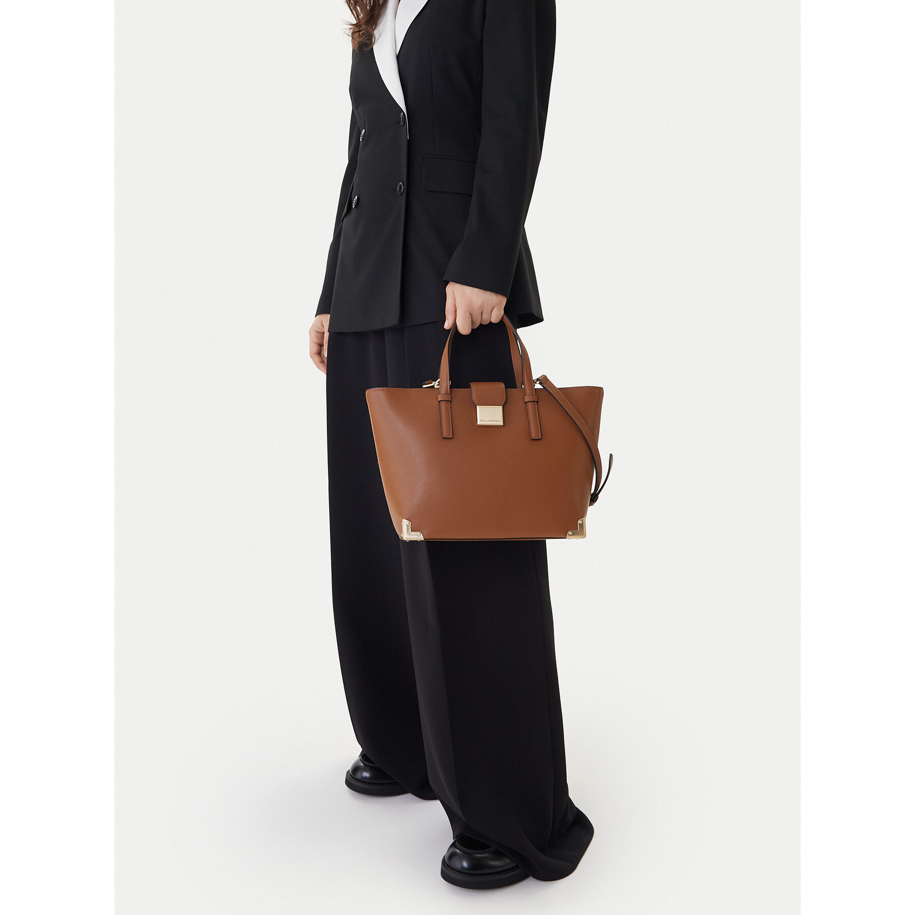 Дамска чанта KARL LAGERFELD B1W30256 Кафяв