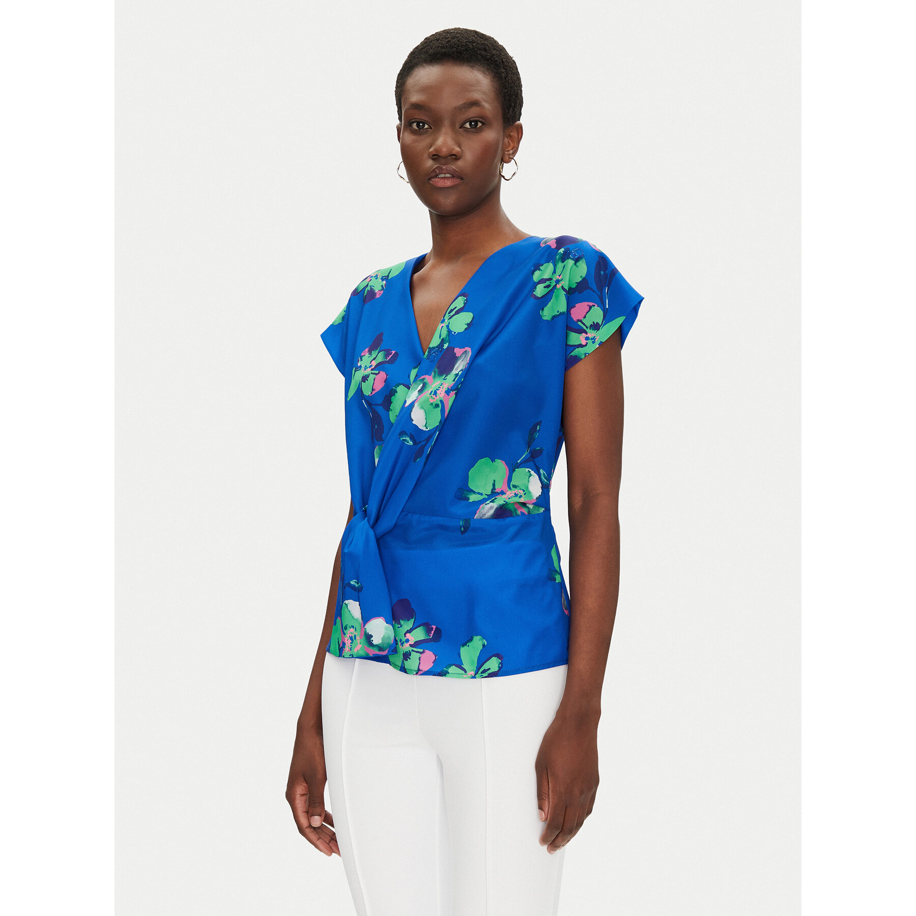 Morgan Bluse 251-OUZO.F Blau Regular Fit