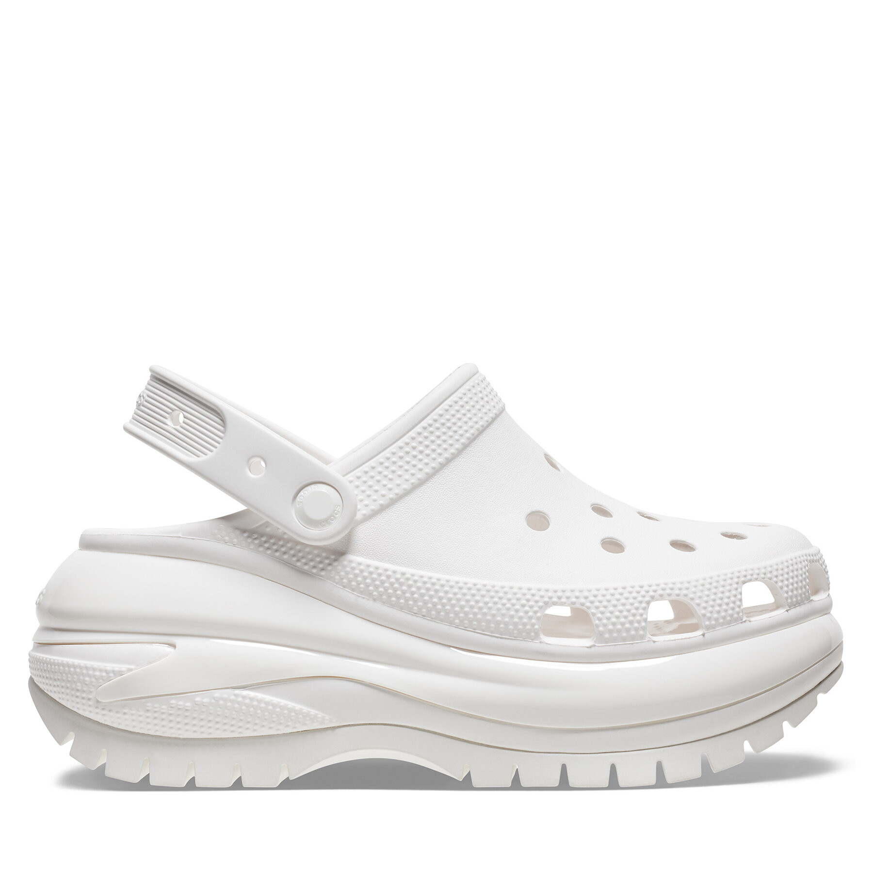 Crocs Παντόφλες Crocs Classic Mega Crush Clog 207988 Λευκό