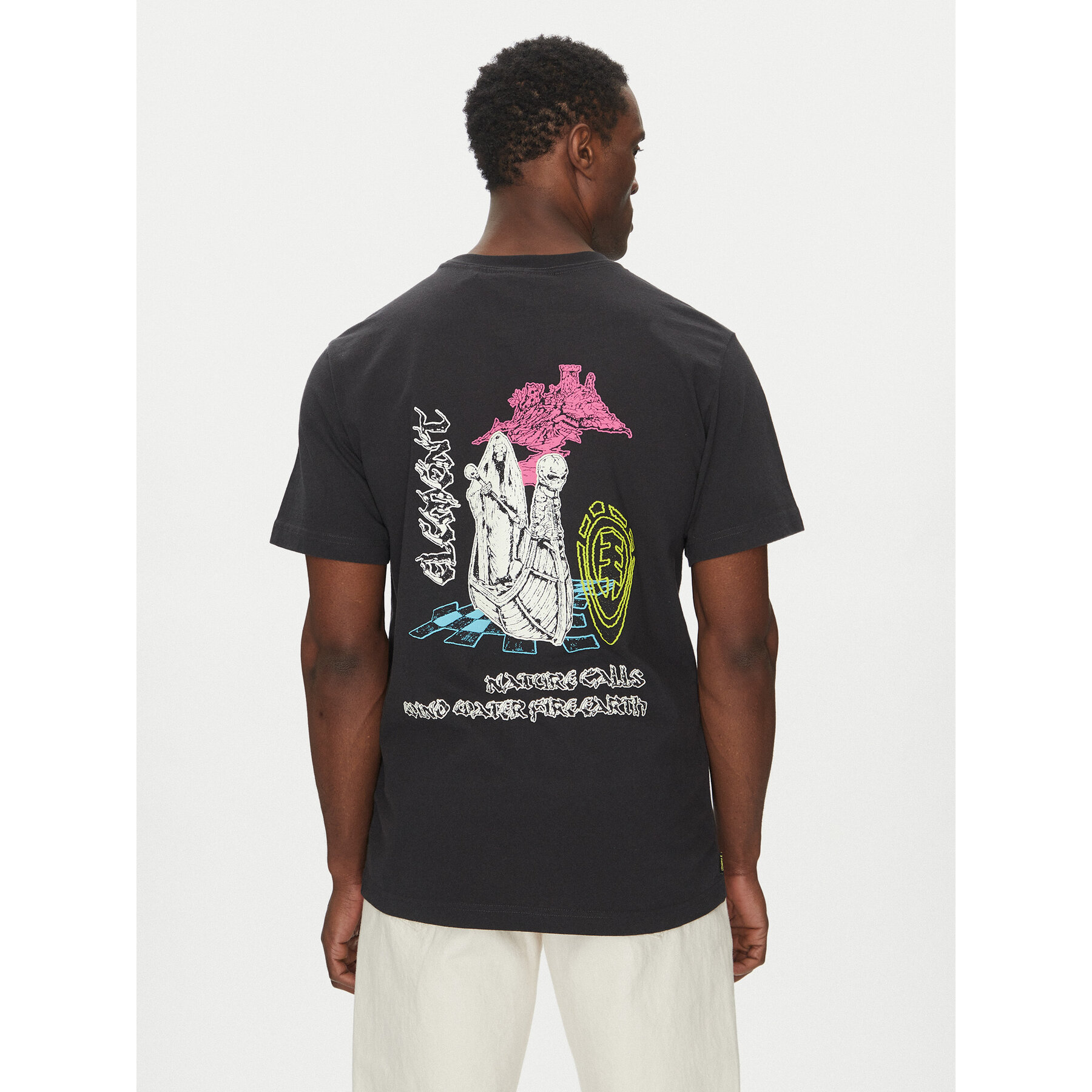 Element T-shirt ELYZT00524 Nero Relaxed Fit