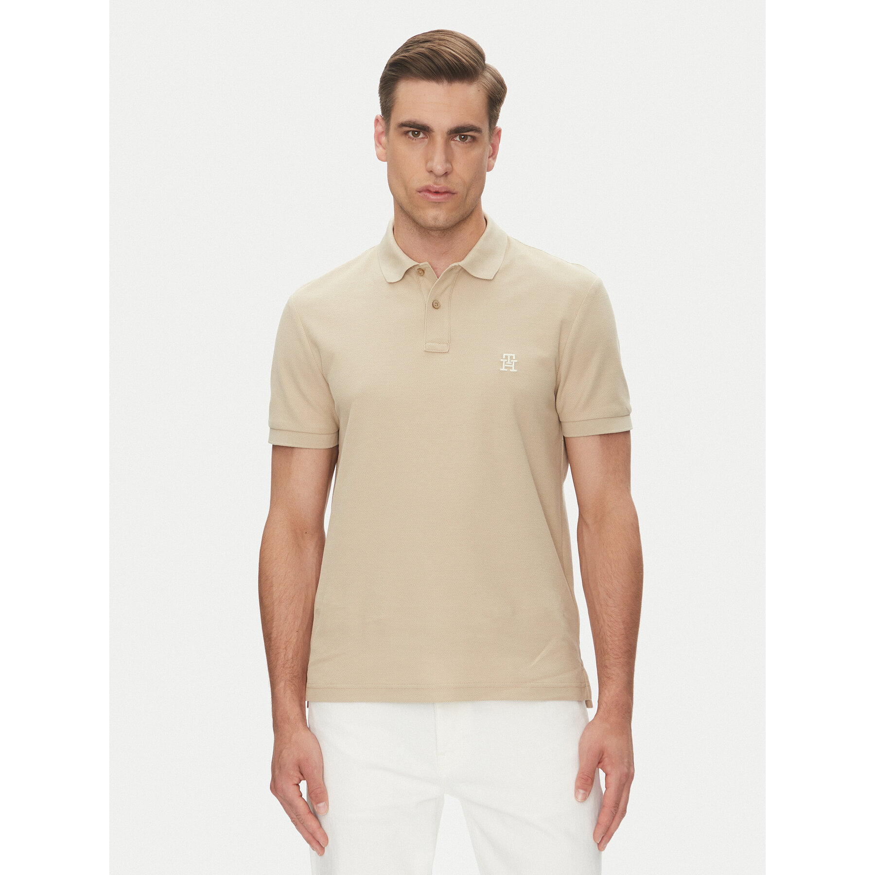 Tommy Hilfiger Pólóing MW0MW33167 Bézs Regular Fit