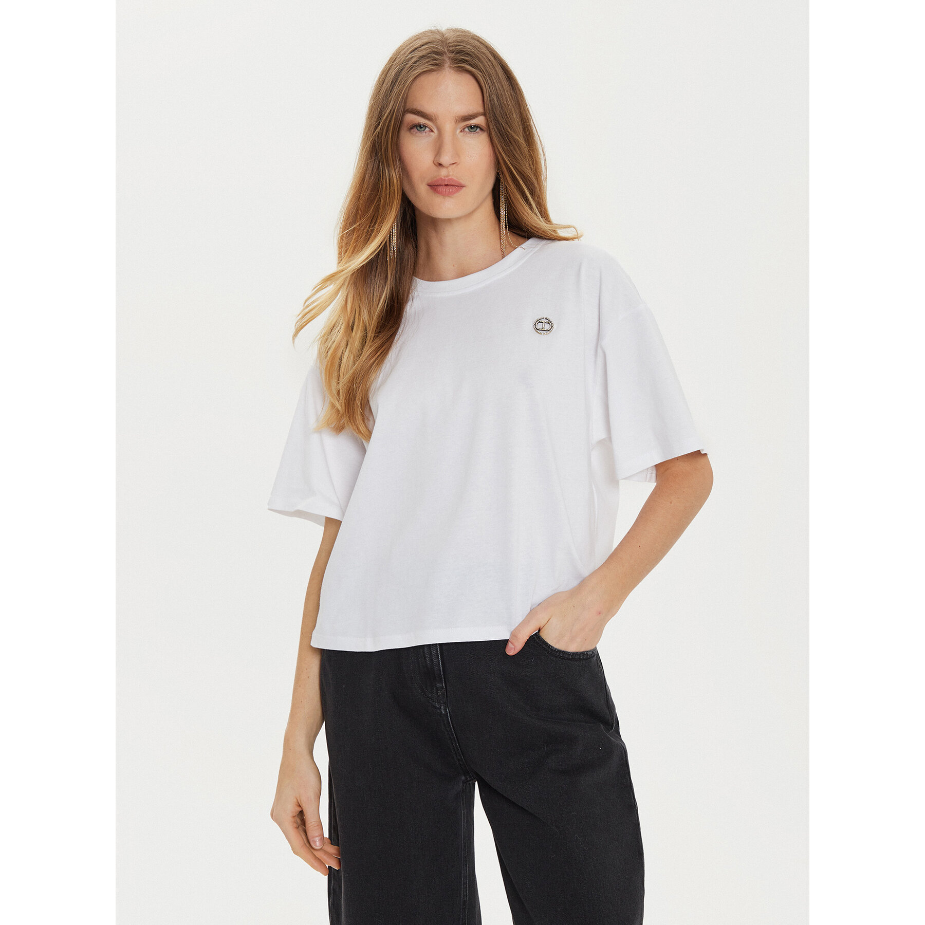 TWINSET T-shirt 242TP2521 Bianco Loose Fit