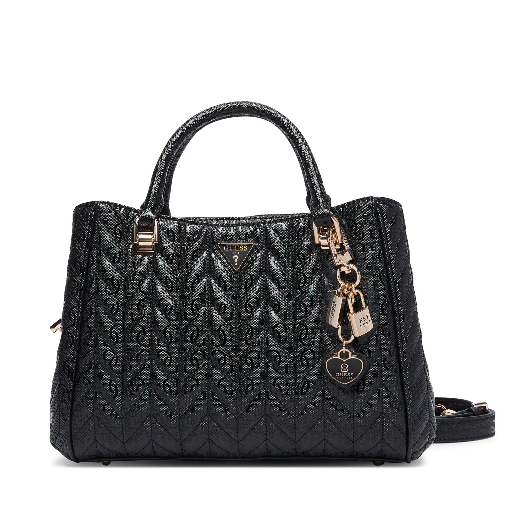 Τσάντα Guess Stacey HWGG97 41060 Μαύρο