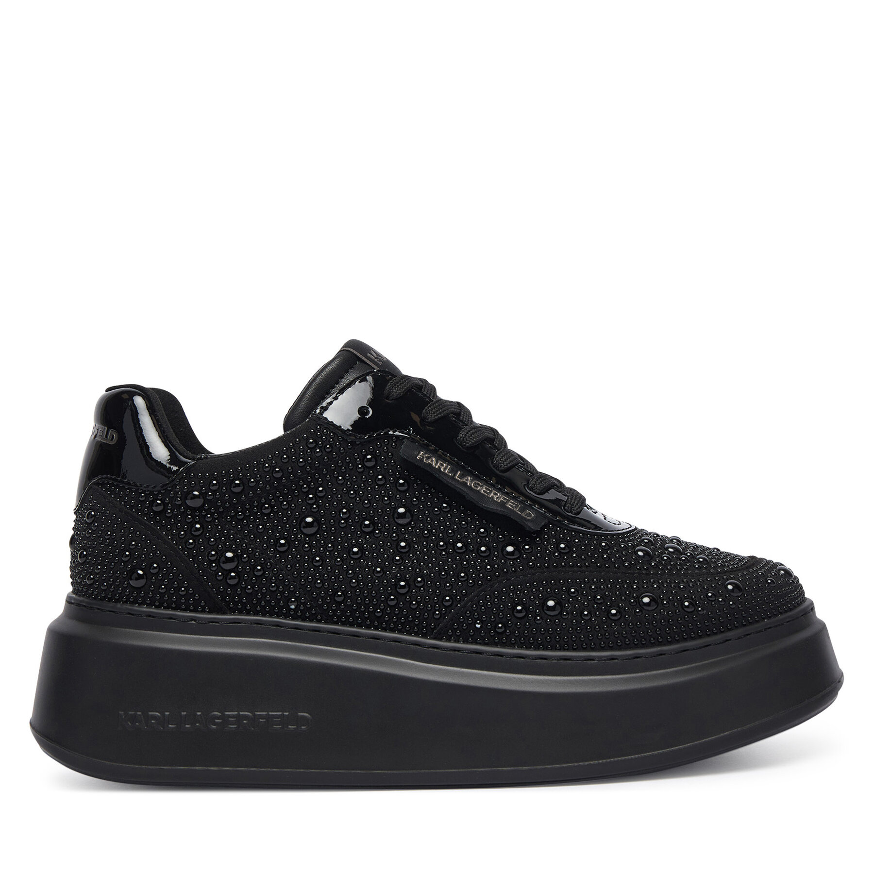 Sneakersy KARL LAGERFELD Anakapri Pearl Krust KL63523 Čierna