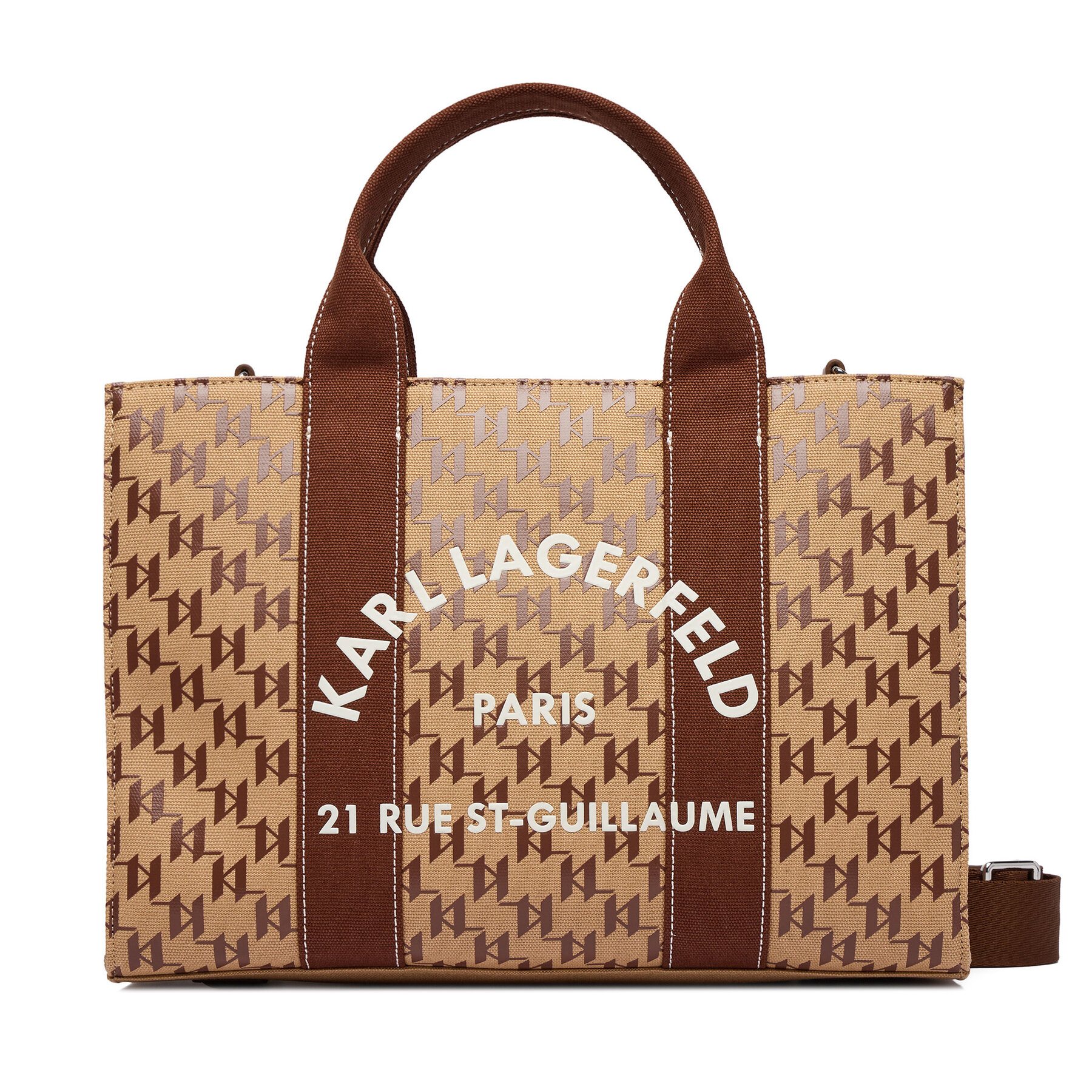 Дамска чанта KARL LAGERFELD B1W50021 Кафяв