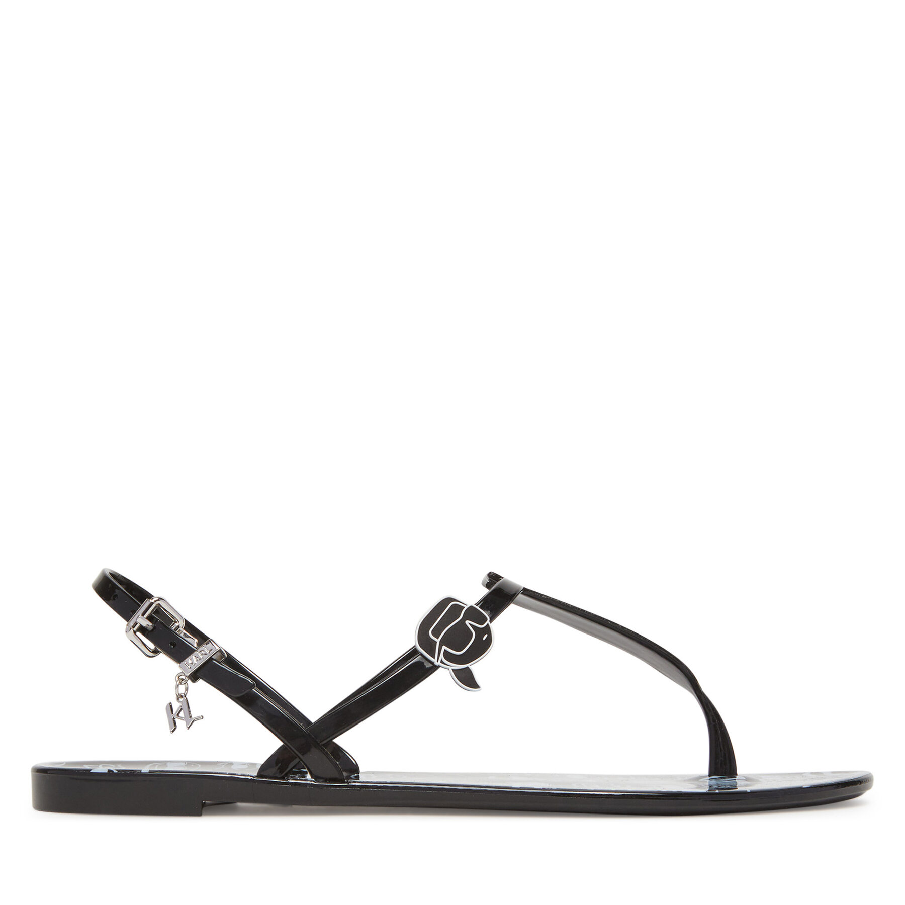 Szandál KARL LAGERFELD Jelly KL80002G Fekete