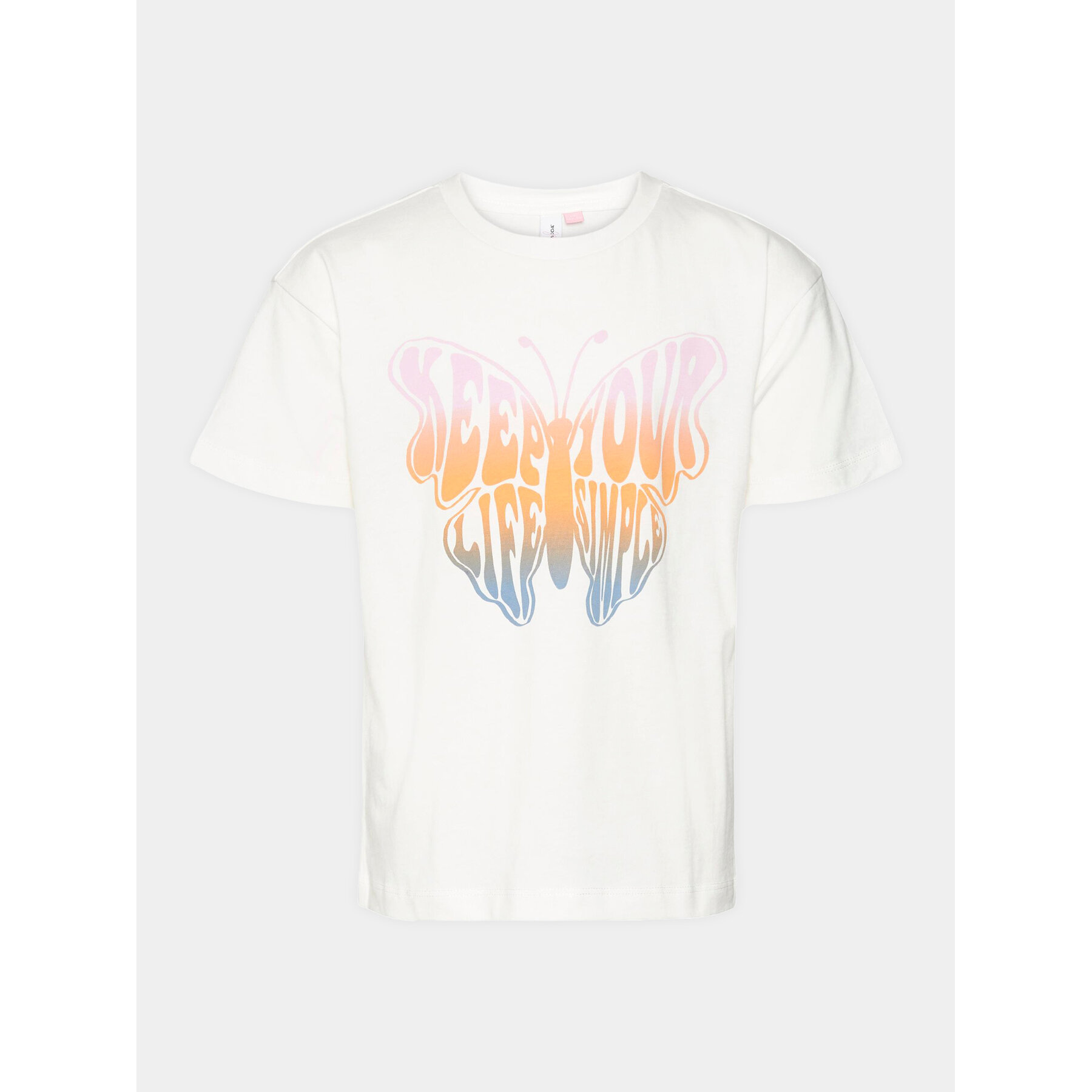 Vero Moda Girl T-shirt Love Kelly 10303731 Bianco Regular Fit