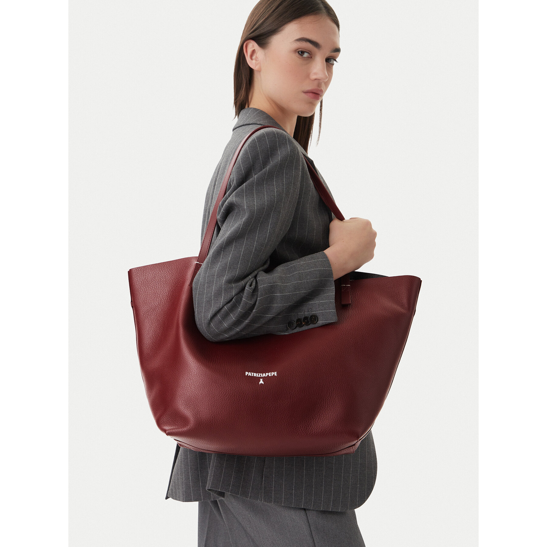 Τσάντα Patrizia Pepe 2B0130/L148-B861 Καφέ