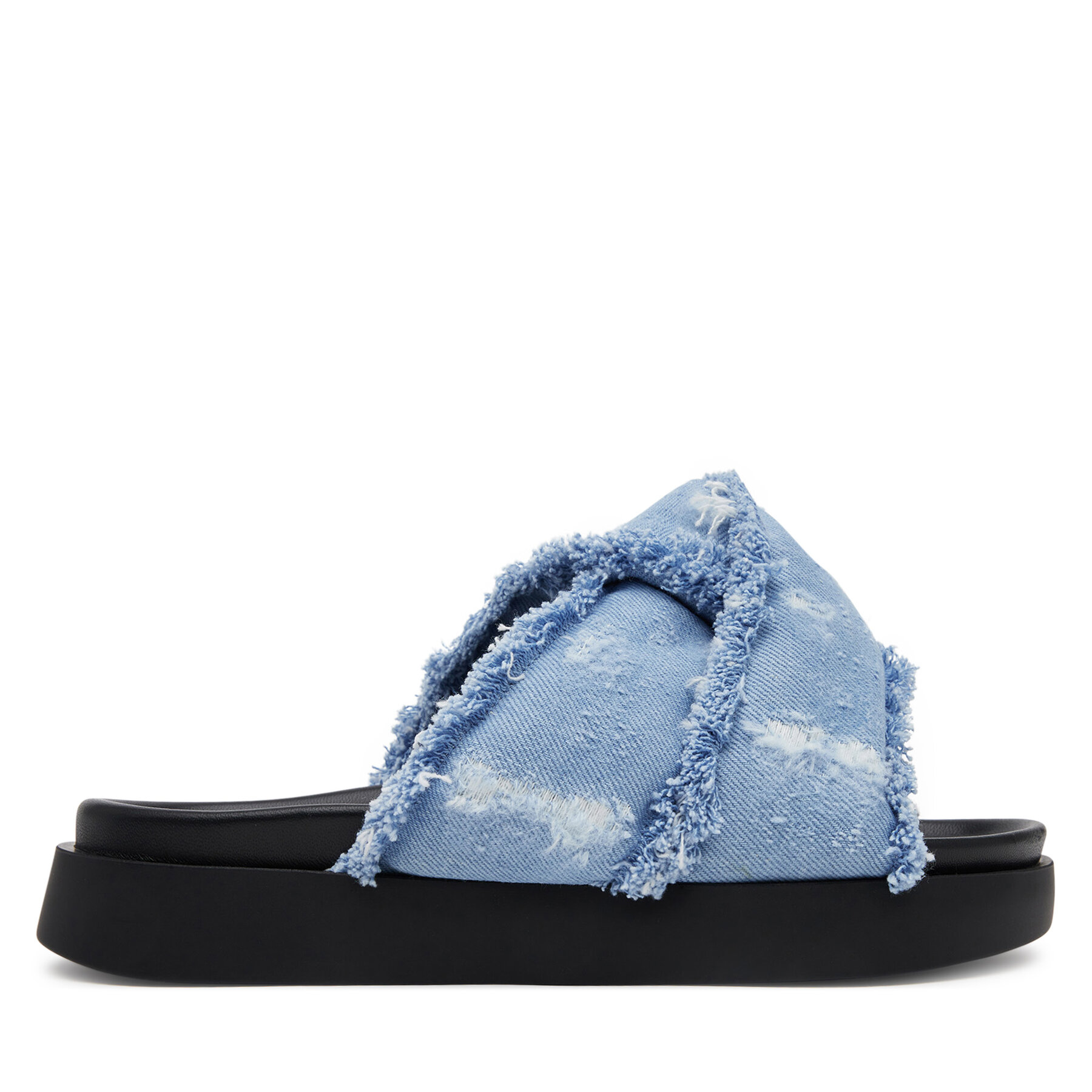 Ciabatte Inuikii Soft Crossed Jeans 70104-142 Celeste