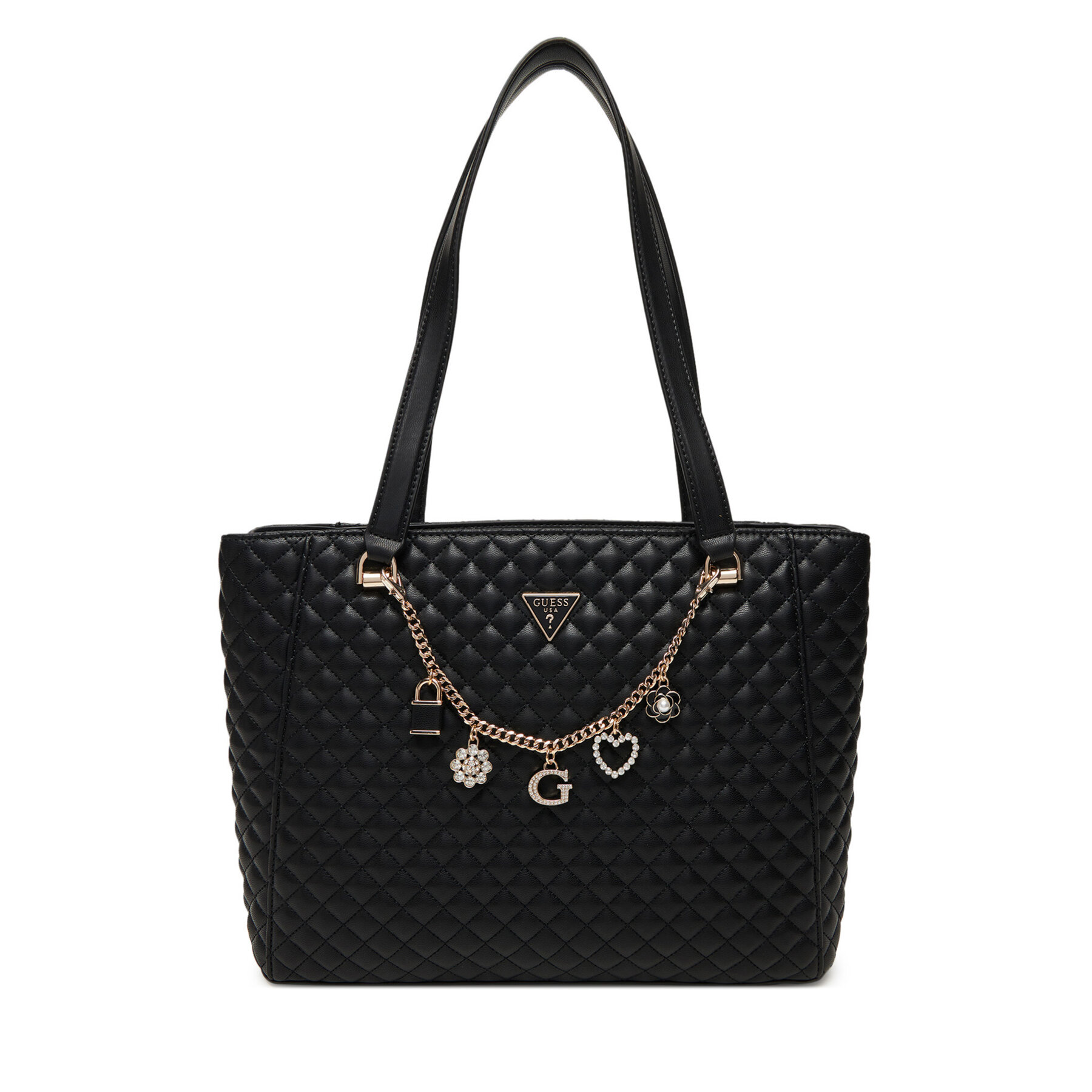 Handtasche Guess Everlee HWEG86 79250 Schwarz