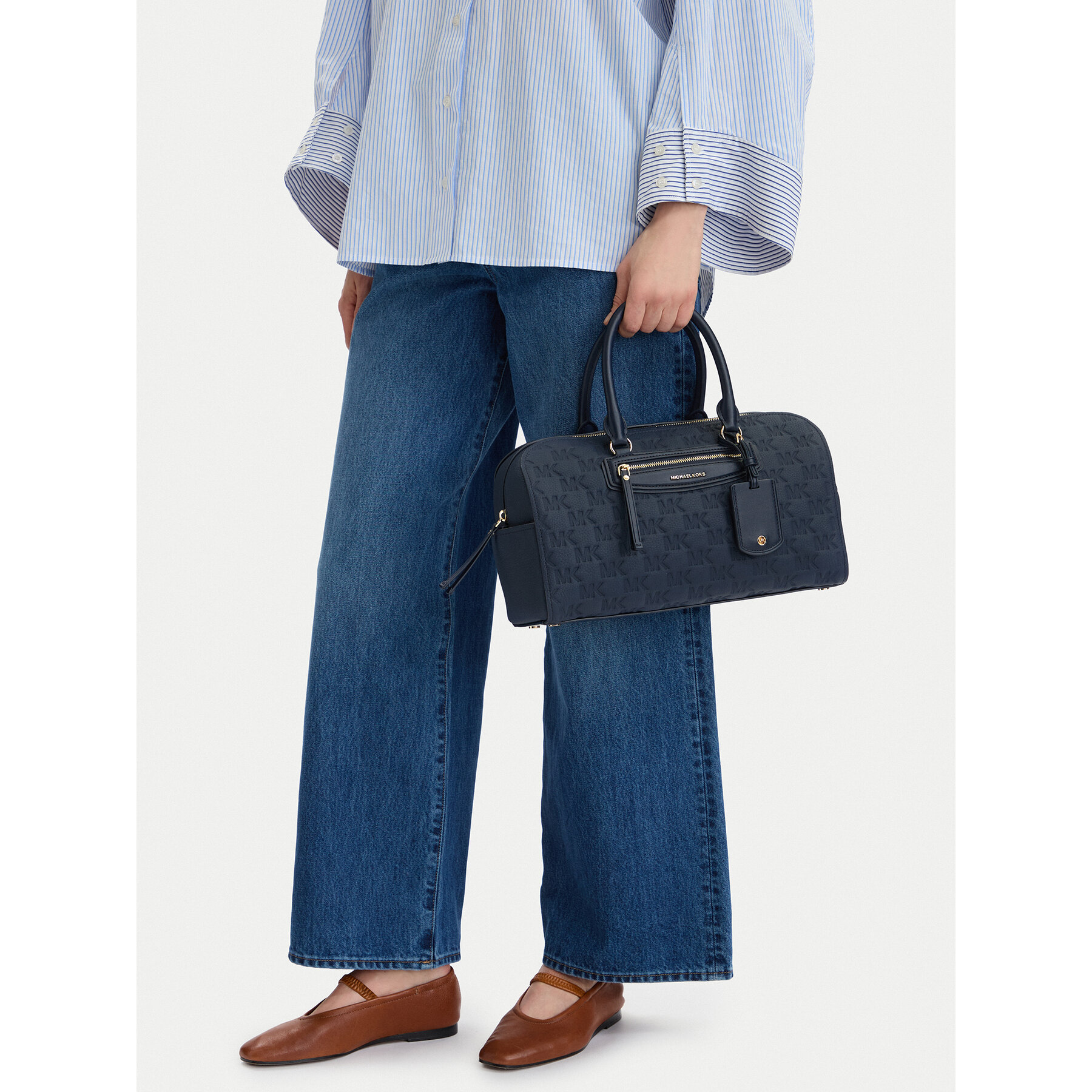 Torbica MICHAEL Michael Kors Jet Set 30S6GTVS6L Tamnoplava