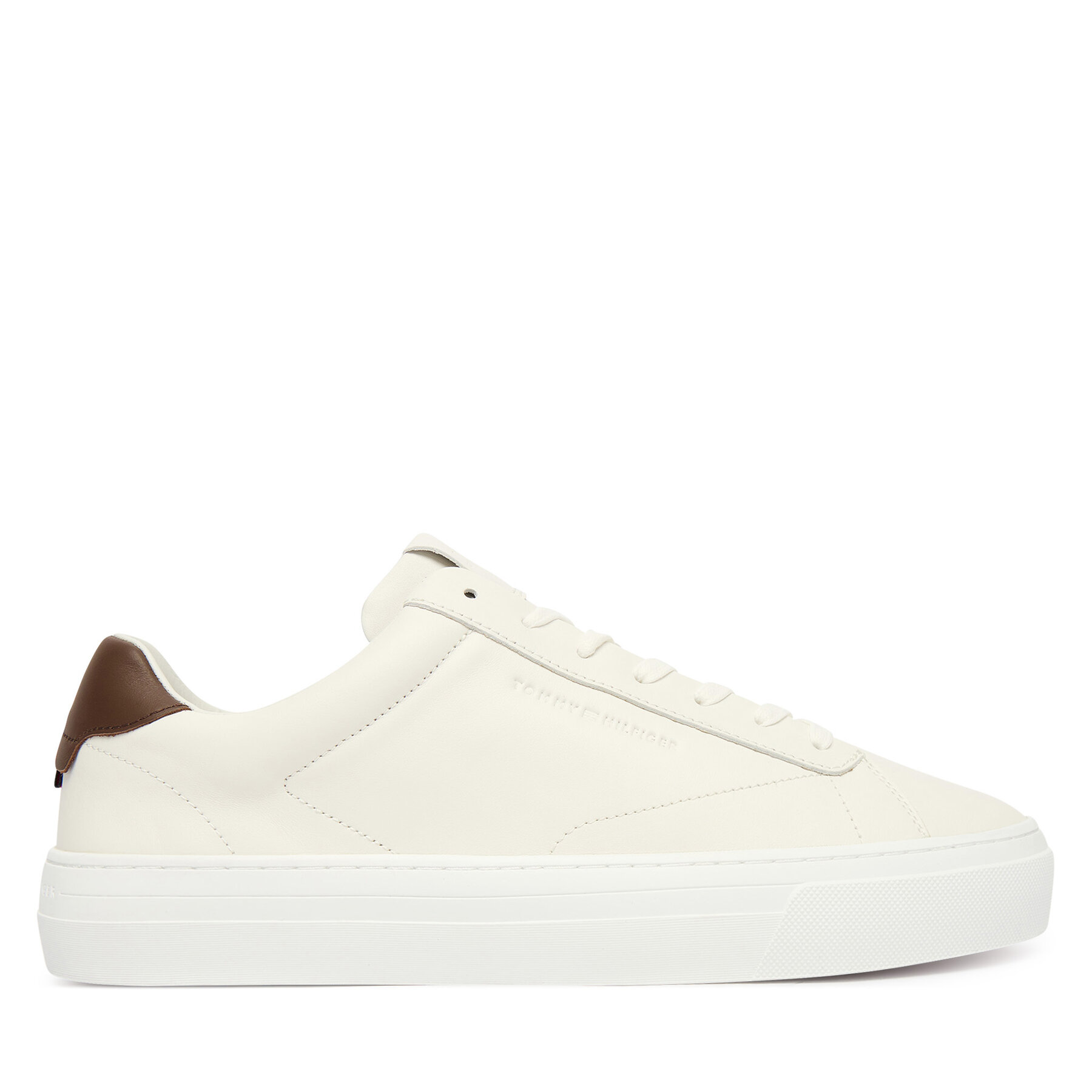 Superge Tommy Hilfiger Premium Dress Cupsole Lth FM0FM05572 Écru