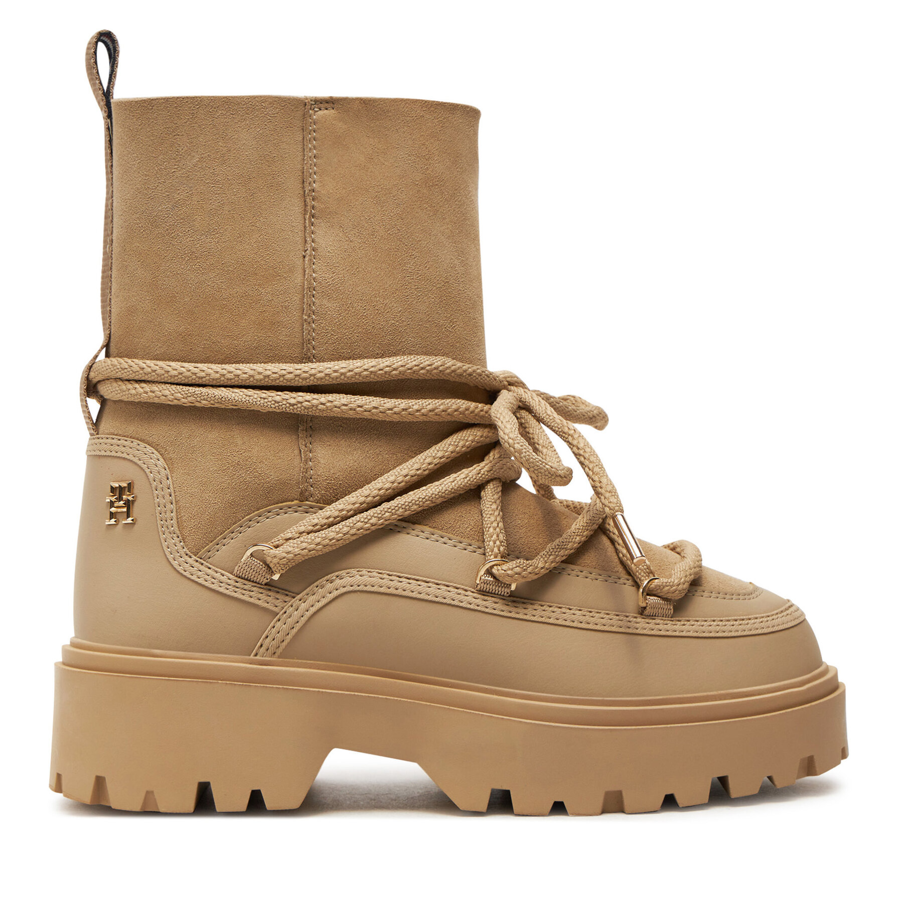 Damen Schneeschuhe Tommy Hilfiger, Schuhgröße 41, Beige, FW0FW08085