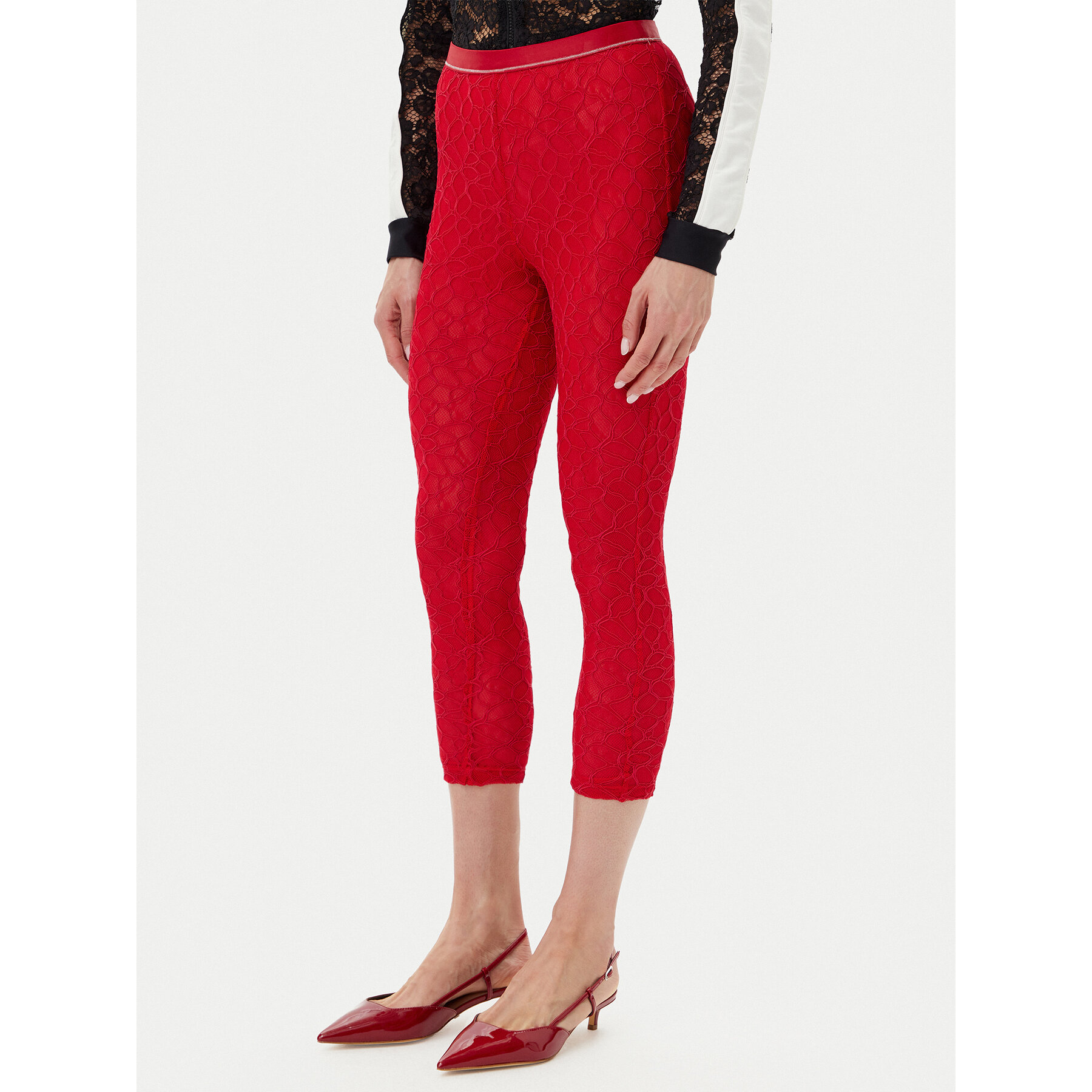 PINKO Stoffhose 105226 A2M5 Rot Slim Fit
