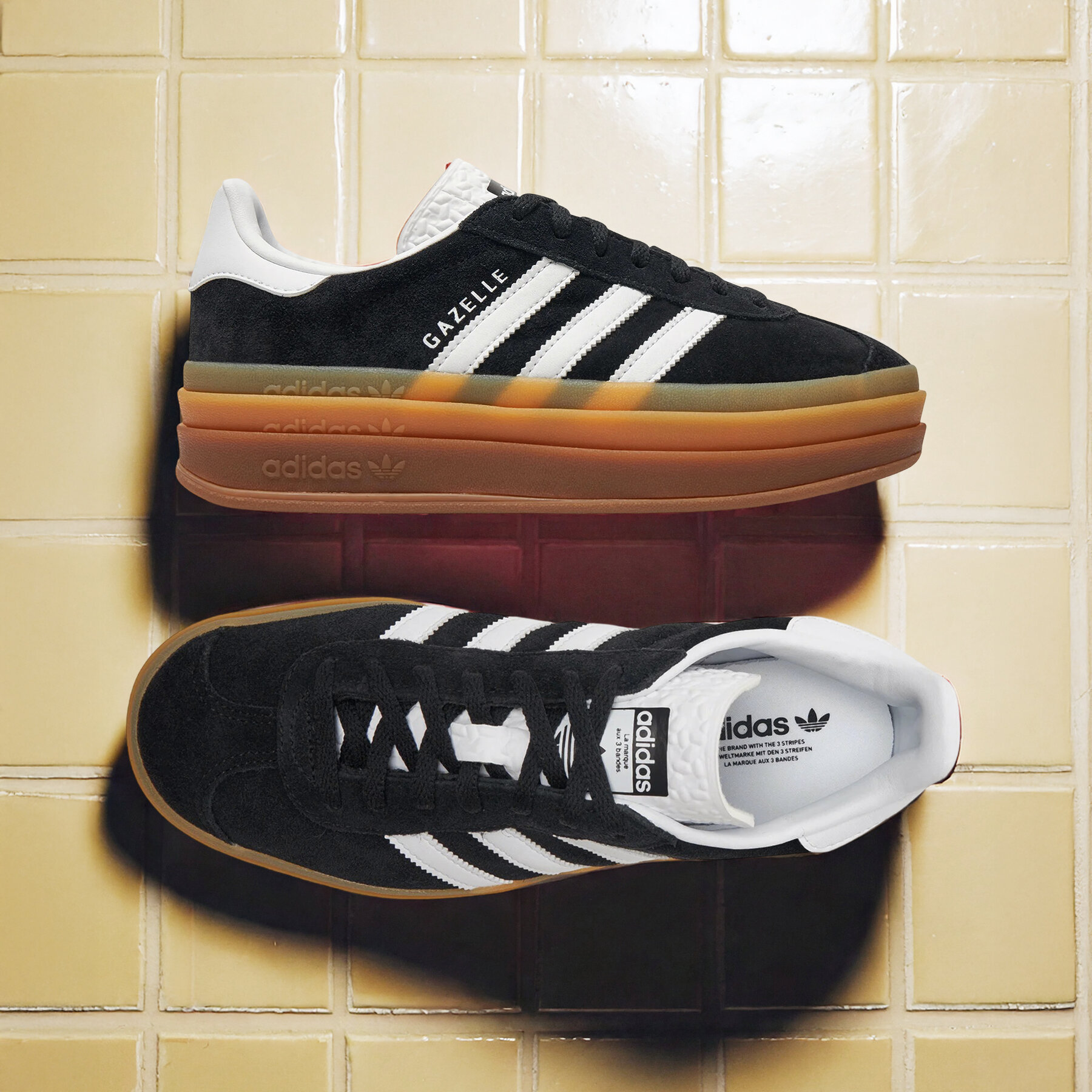 Dámske Sneakersy adidas, Rozmer: 36, Čierna, Gazelle Bold IE0876