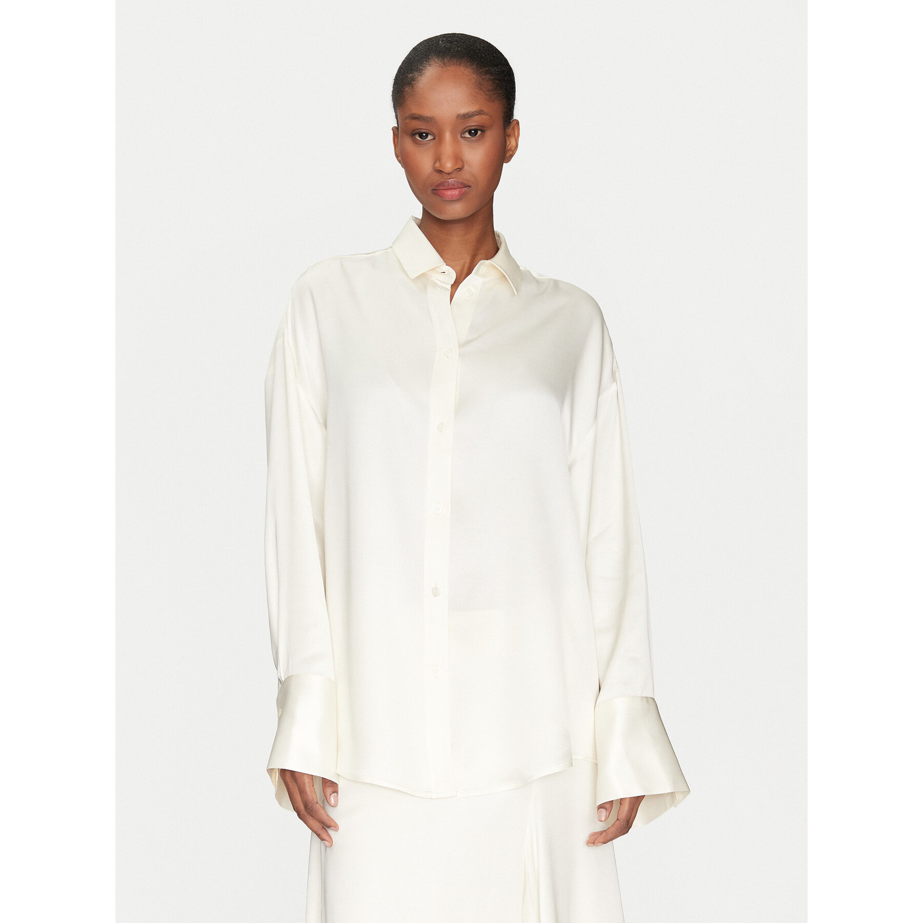 2NDDAY Hemd Clarose 2252132215 Écru Loose Fit