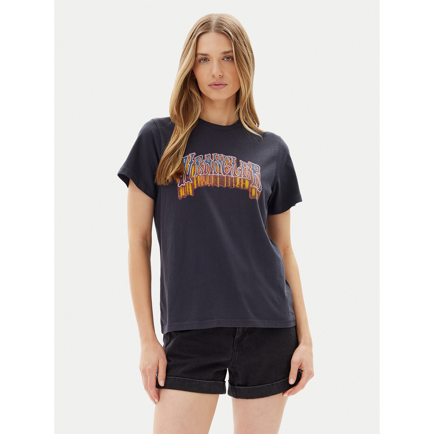 Wrangler T-Shirt Graphic 112362783 Μαύρο Regular Fit