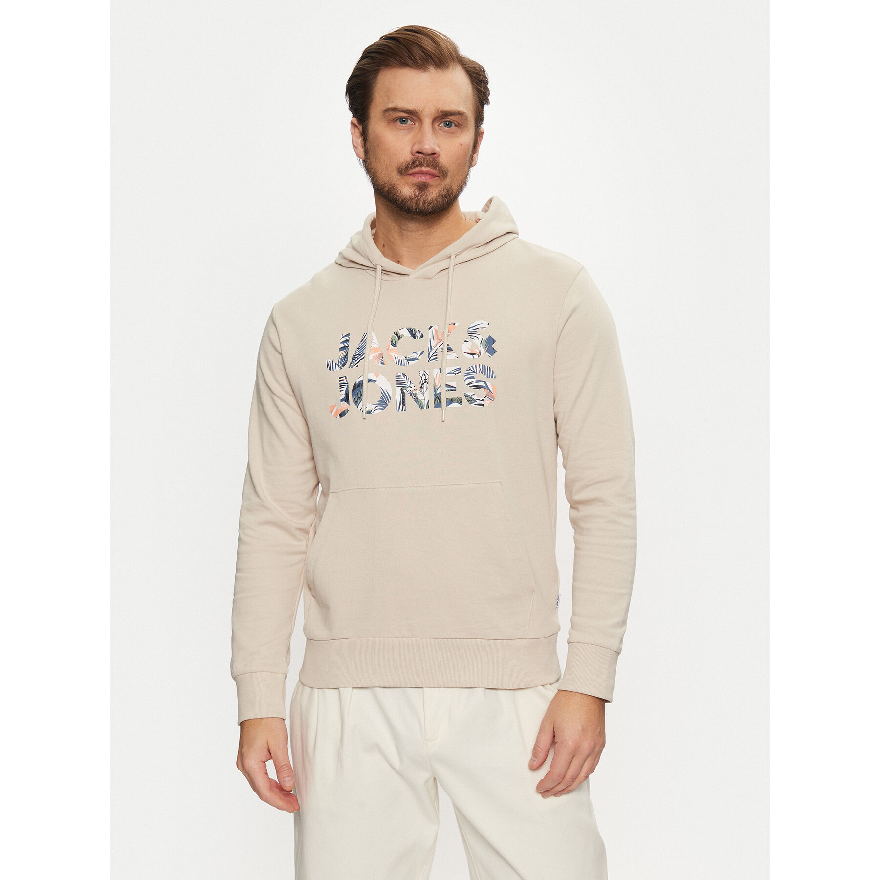 Jack & Jones Sweatshirt Bryan 12268128 Beige Relaxed Fit