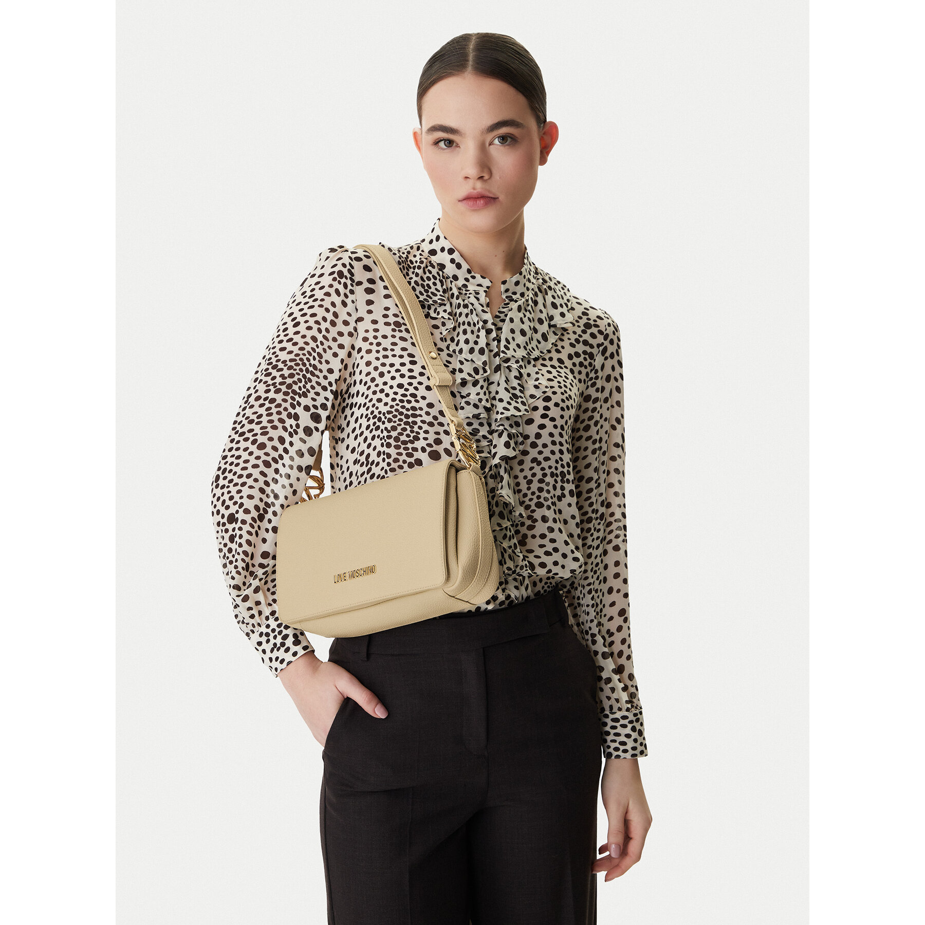 Kabelka LOVE MOSCHINO JC4008PP1OLB0129 Béžová
