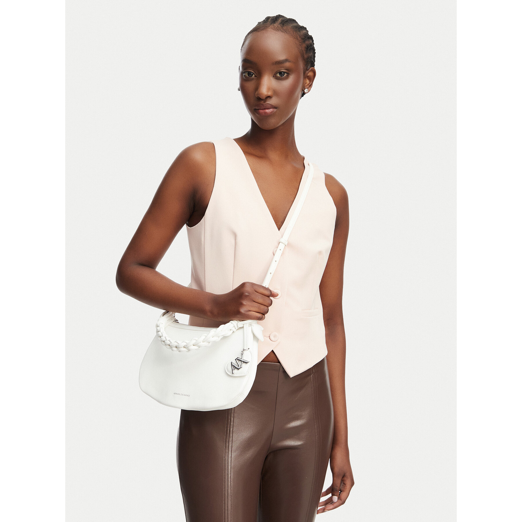 Geantă Armani Exchange XW002228 AF21428 U0011 Alb