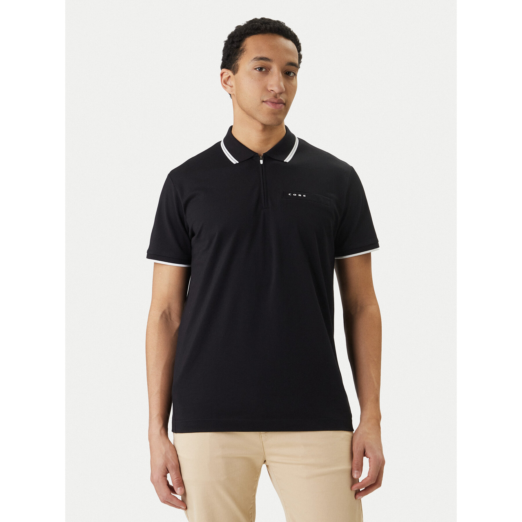 Jack & Jones Polo Fusion 12289953 Crna Regular Fit