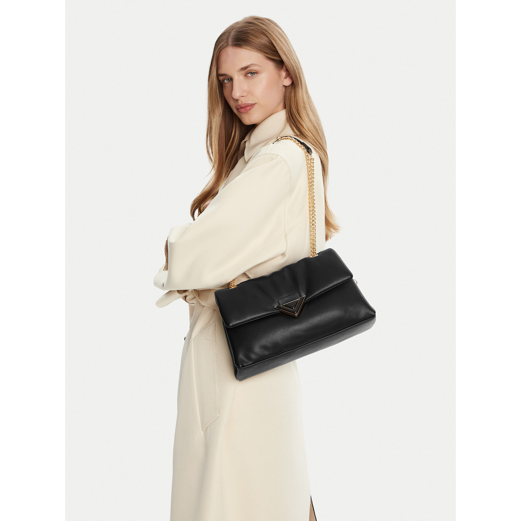 Дамска чанта Aldo Largesoftpuff 14076949 Черен