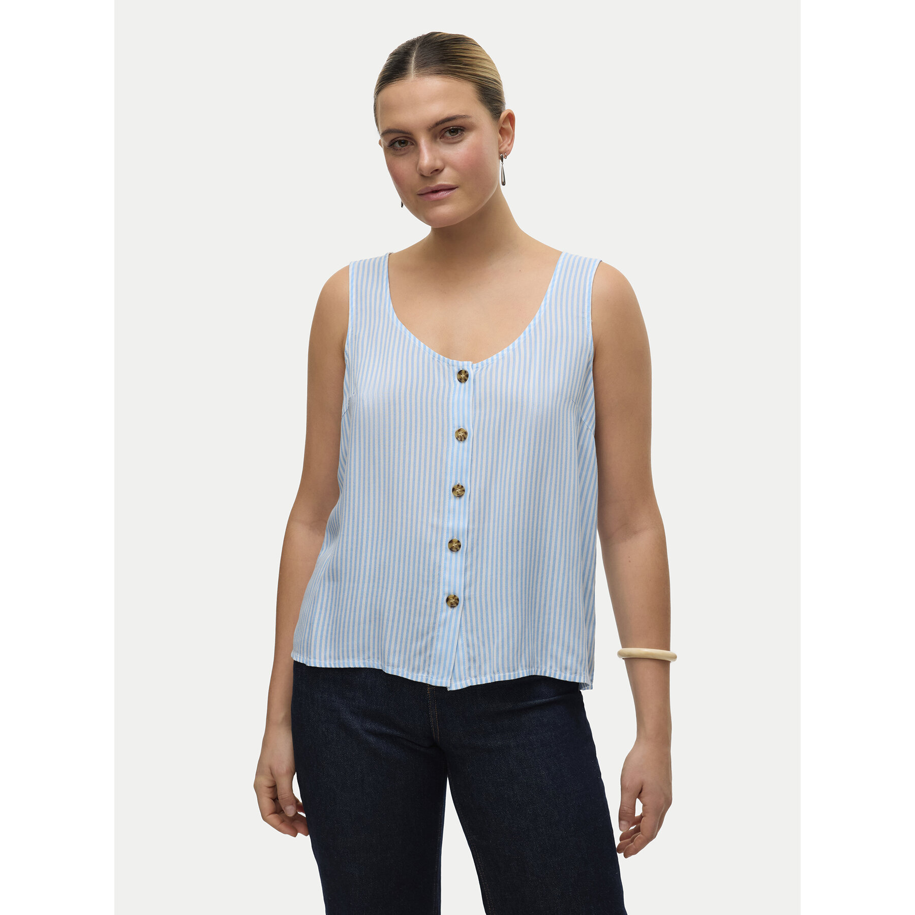 Vero Moda Felső Bumpy 10325830 Kék Standard Fit