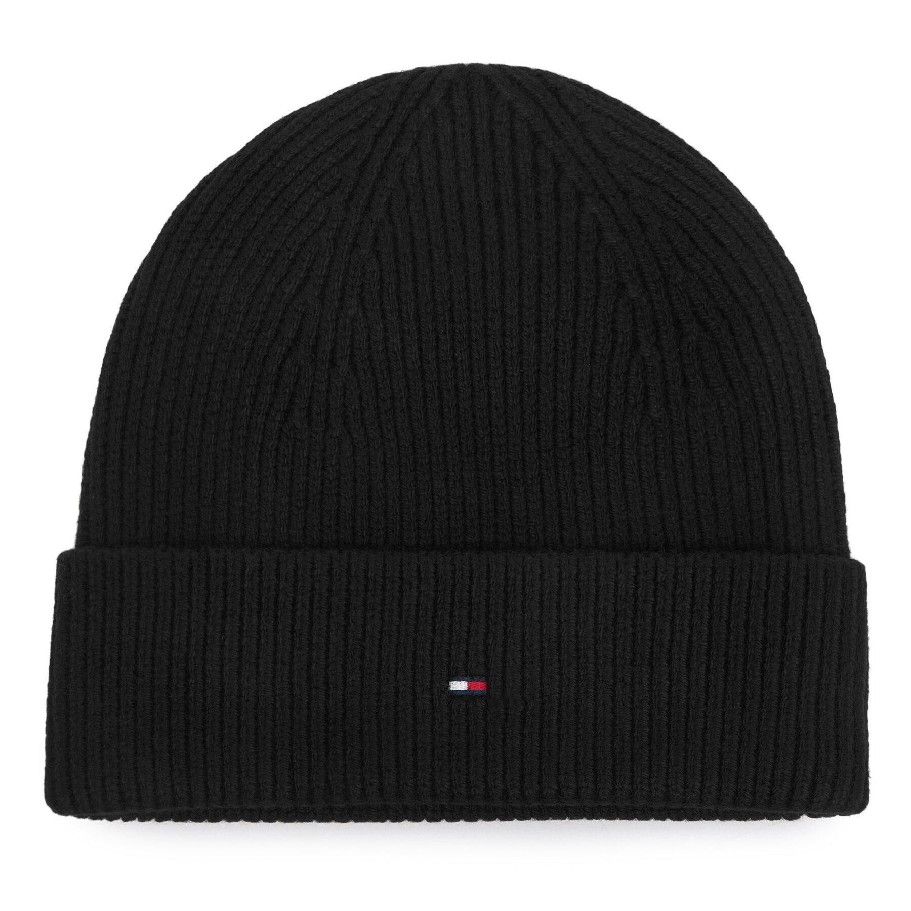 Căciulă Tommy Hilfiger Flag AW0AW19102 Negru