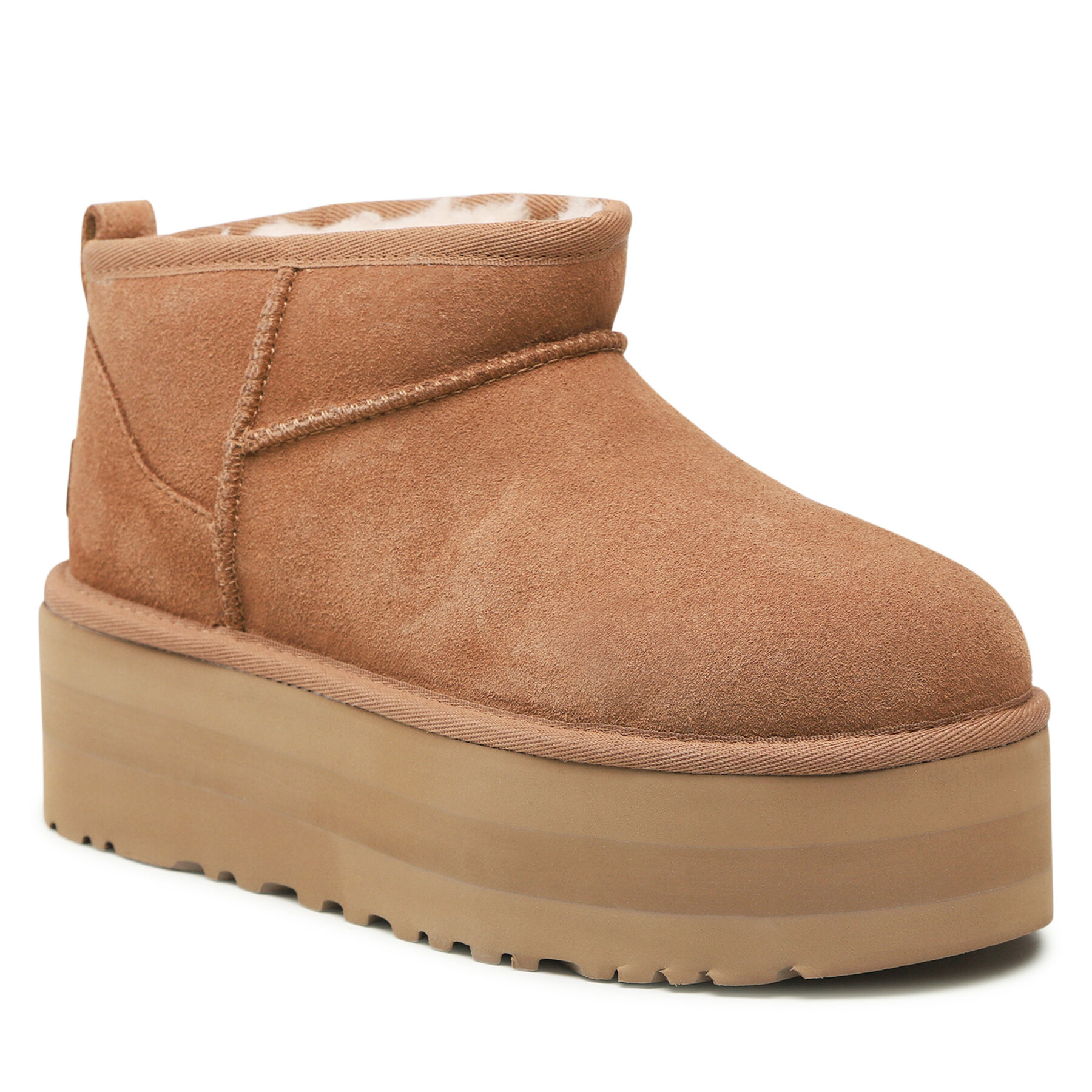 Ugg Dámske Snehule, Rozmer: 39, Hnedá, W Classic Ultra Mini Platform 1135092