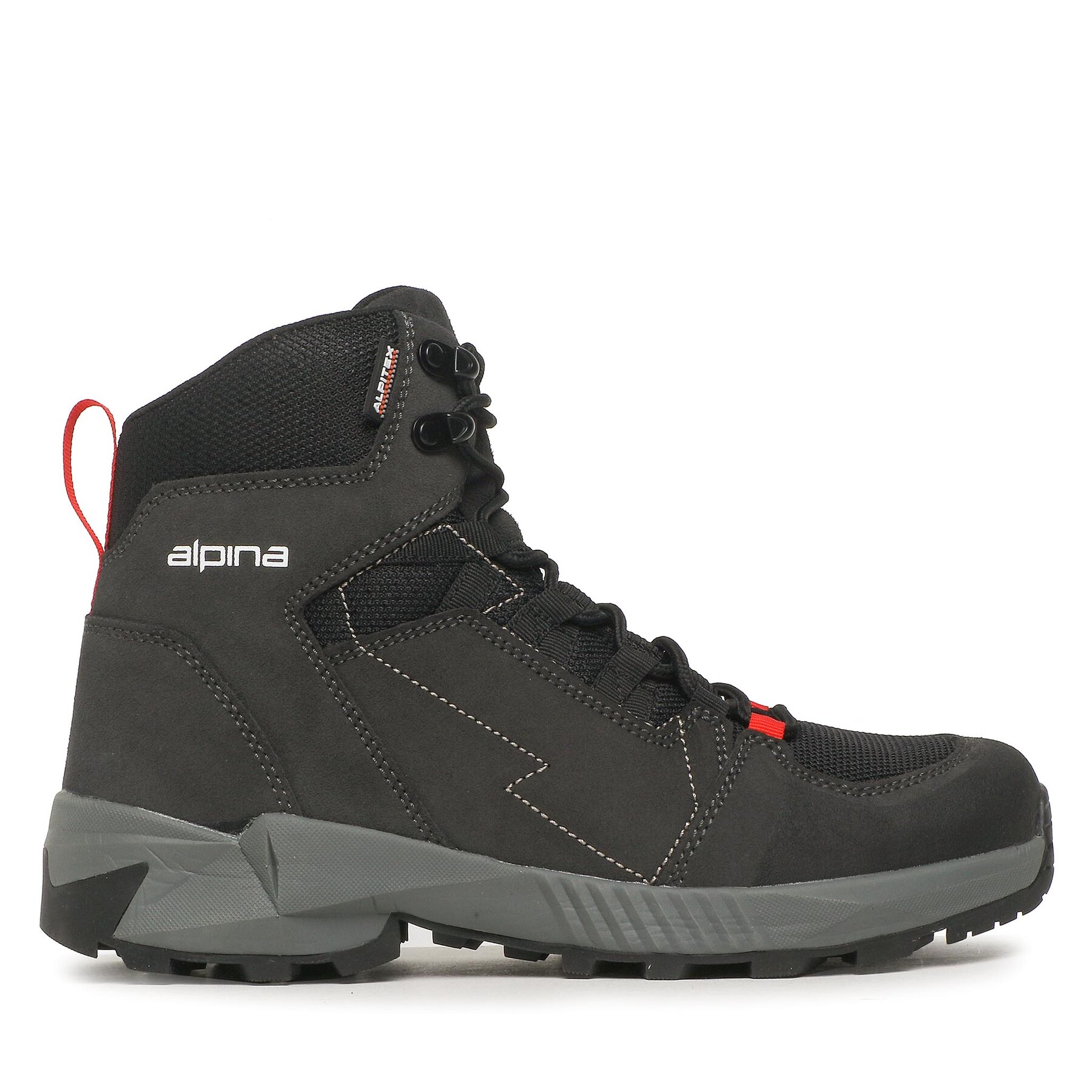 Pārgājienu apavi Alpina Tacker Mid 627D-2 Melns