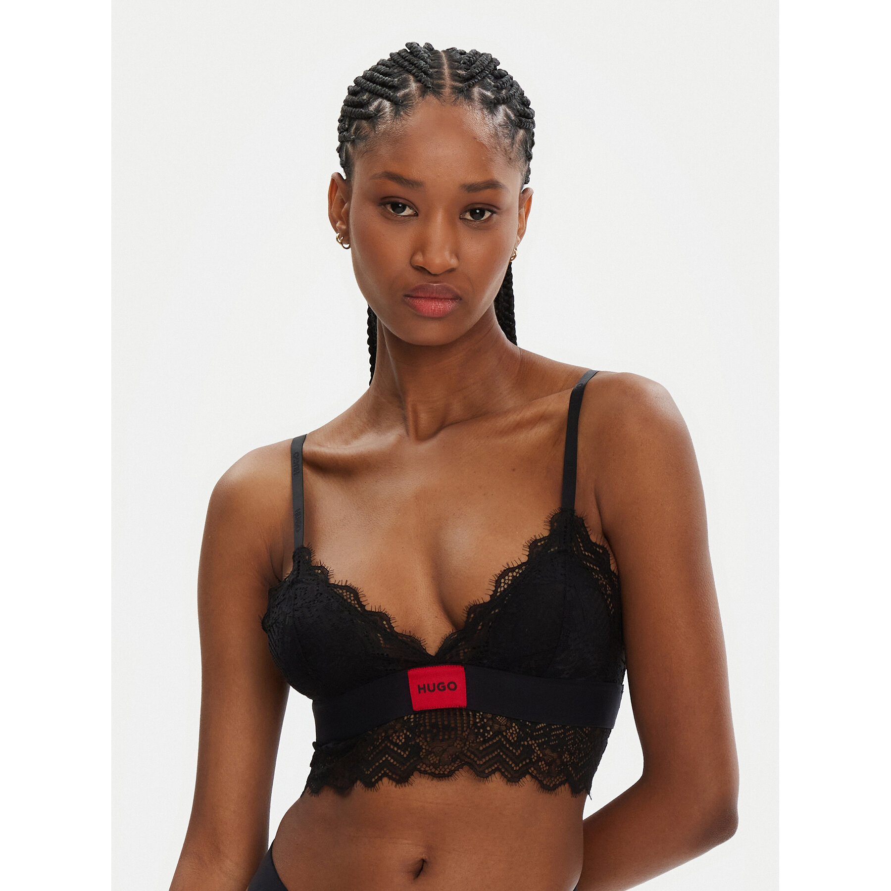 HUGO Bralette melltartó 50535060 Fekete