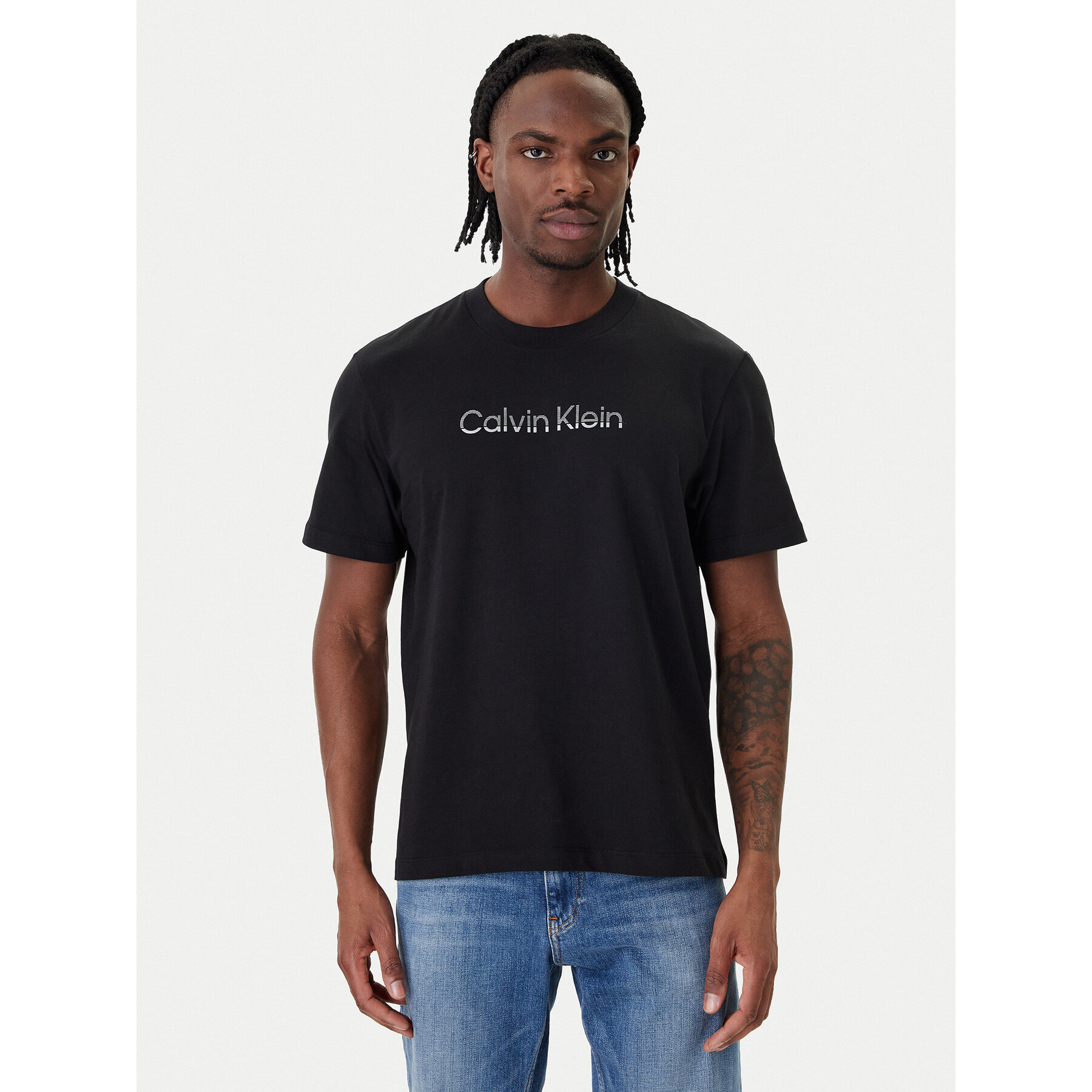 Calvin Klein T-Shirt LV04LF813G Schwarz Regular Fit